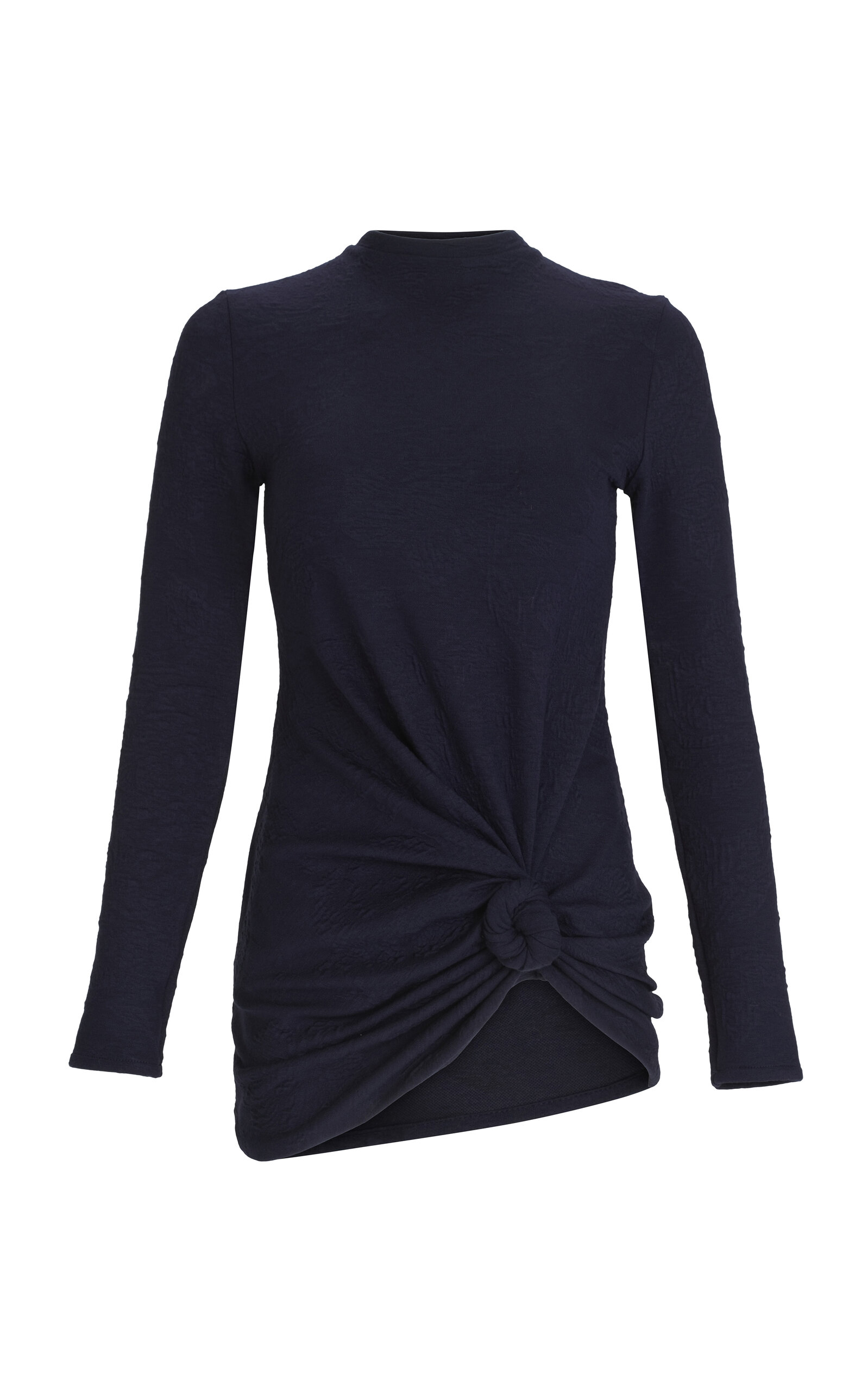 Silvia Tcherassi Celyse Wrap Detailed Top In Navy