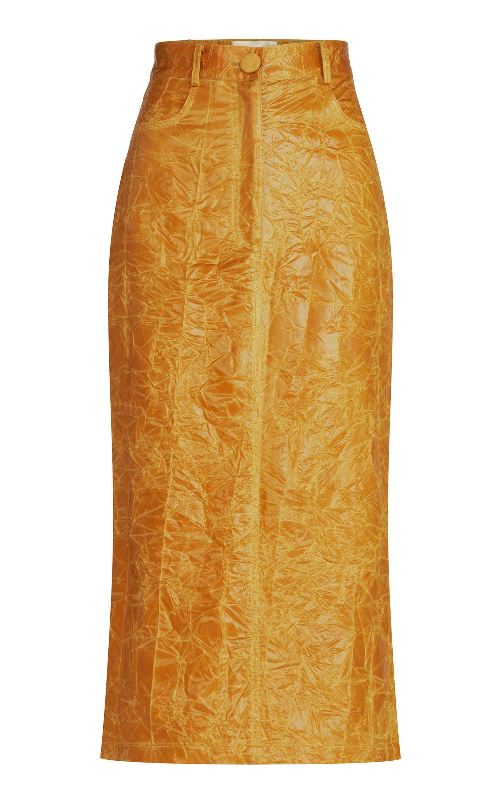 Silvia Tcherassi Layan Midi Skirt In Yellow