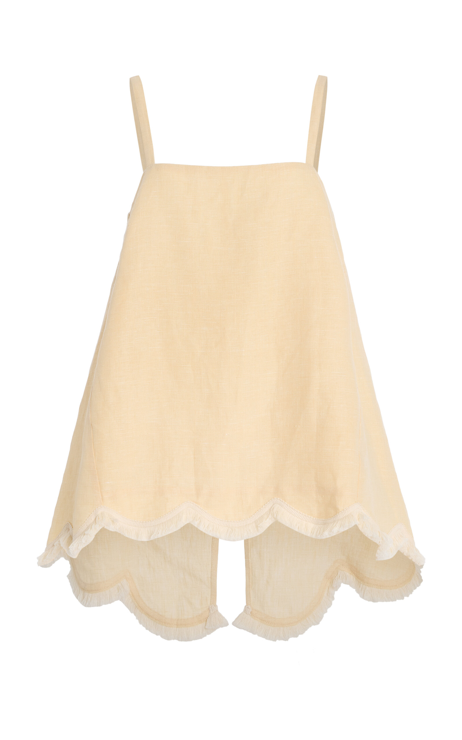 Essie Fringed Linen Top