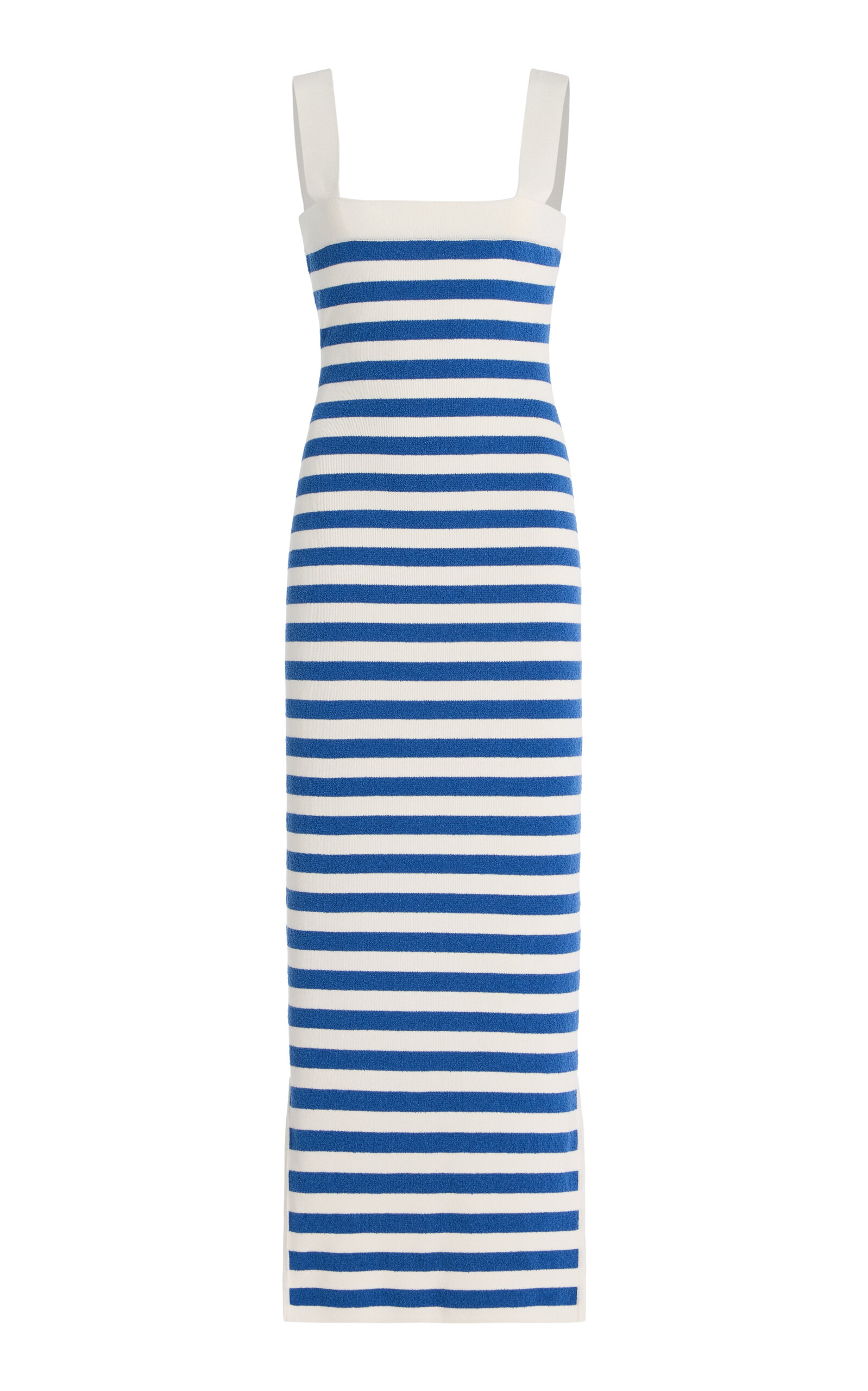 Posse Ari Striped Knit Maxi Dress - Blue - XS