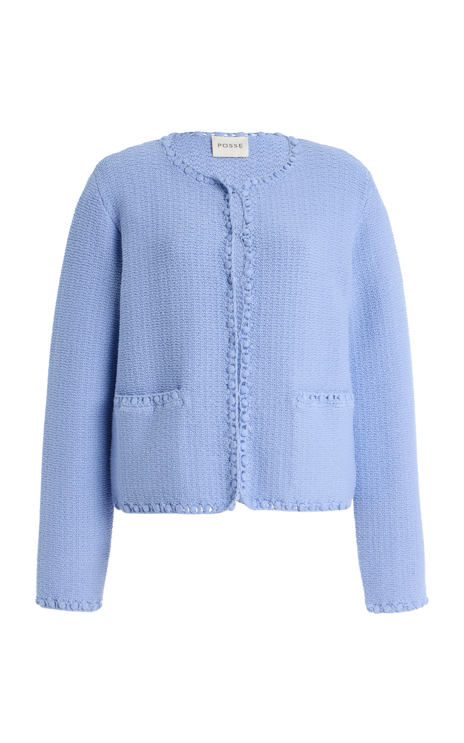 Posse Exclusive Harlan Knit Jacket In Blue