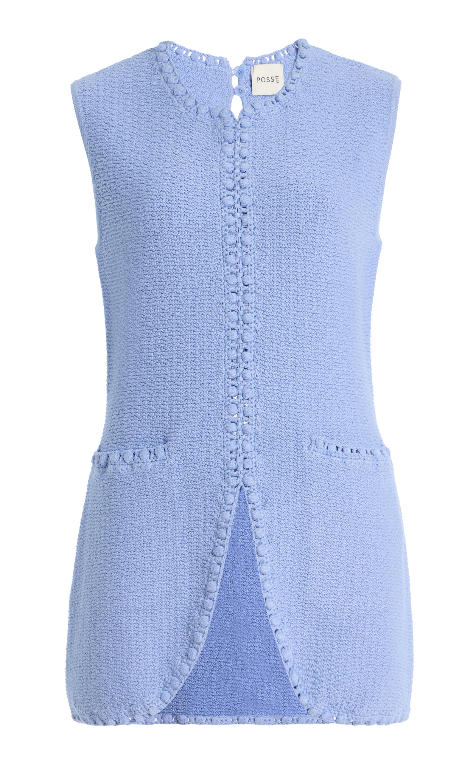 Posse Exclusive Harlan Knit Vest In Blue