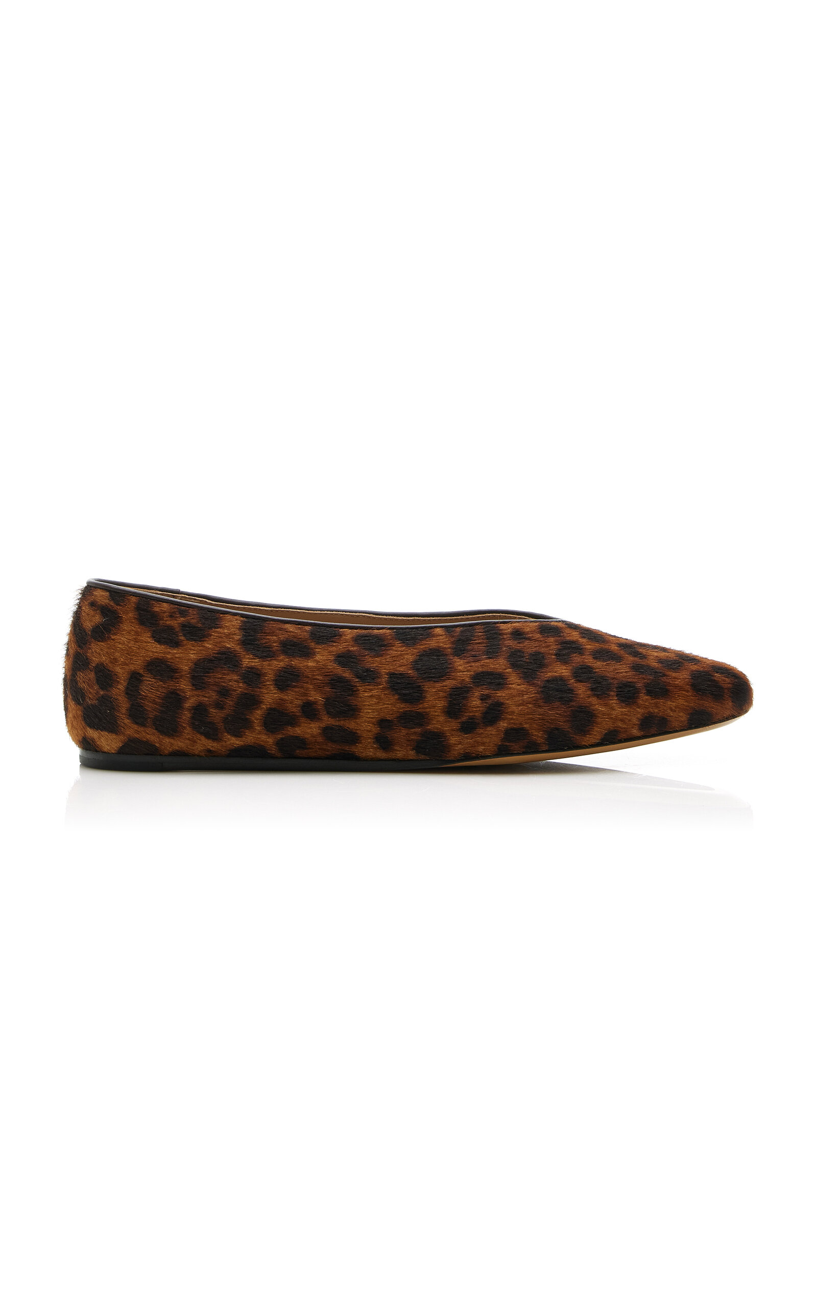 Le Monde Beryl Regency Leopard Calf Hair Ballet Flats