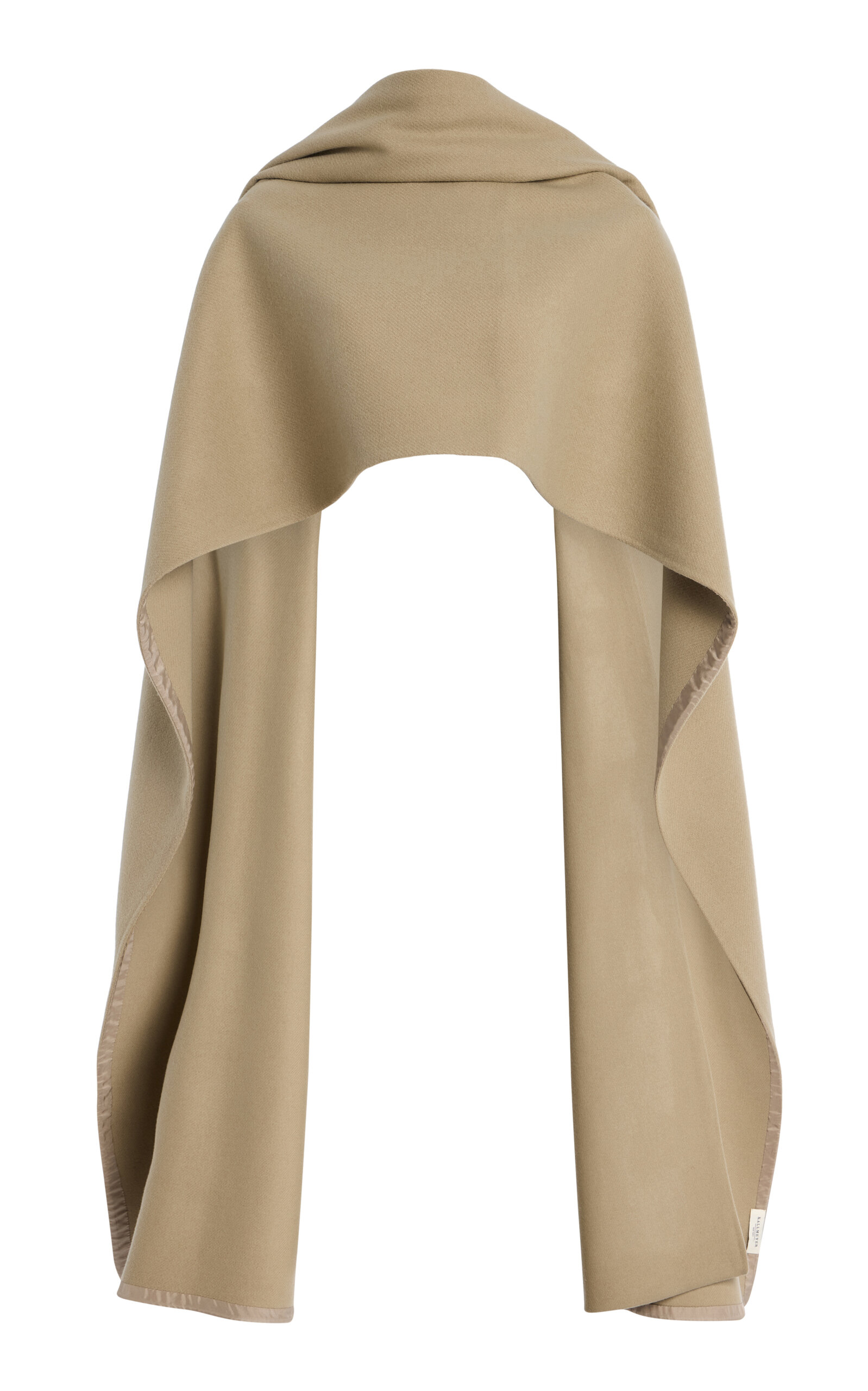 Kallmeyer Solden Wool-blend Blanket Scarf In Taupe
