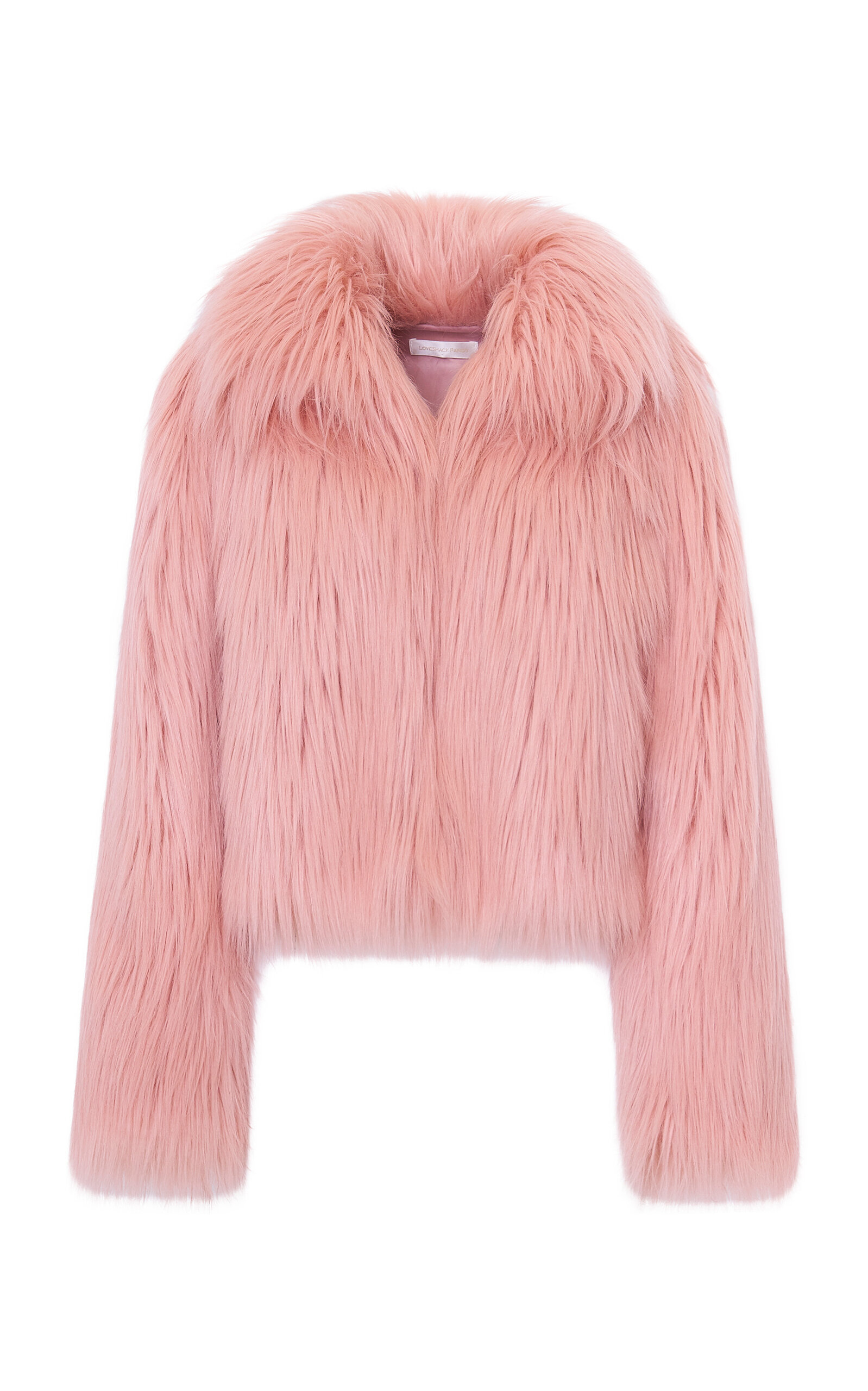 LoveShackFancy Fallon Faux Fur Jacket