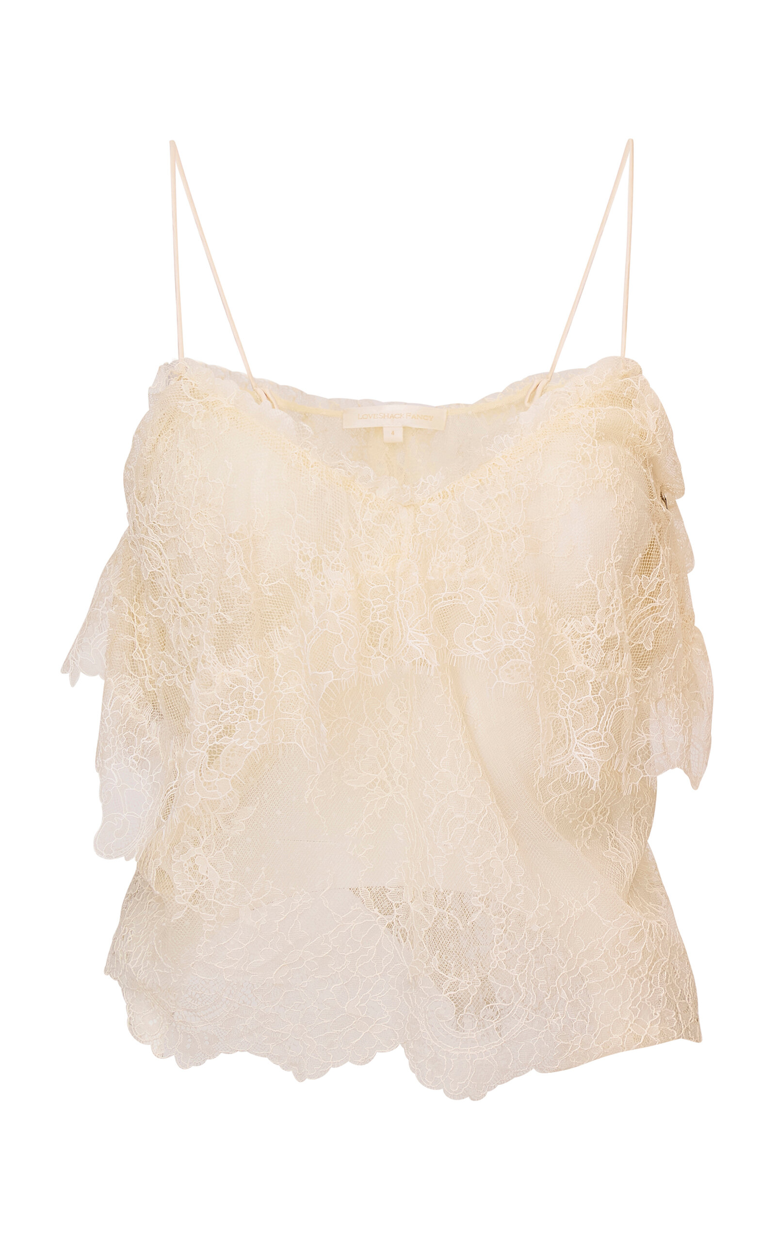 LoveShackFancy Zhanya Lace Cami Top