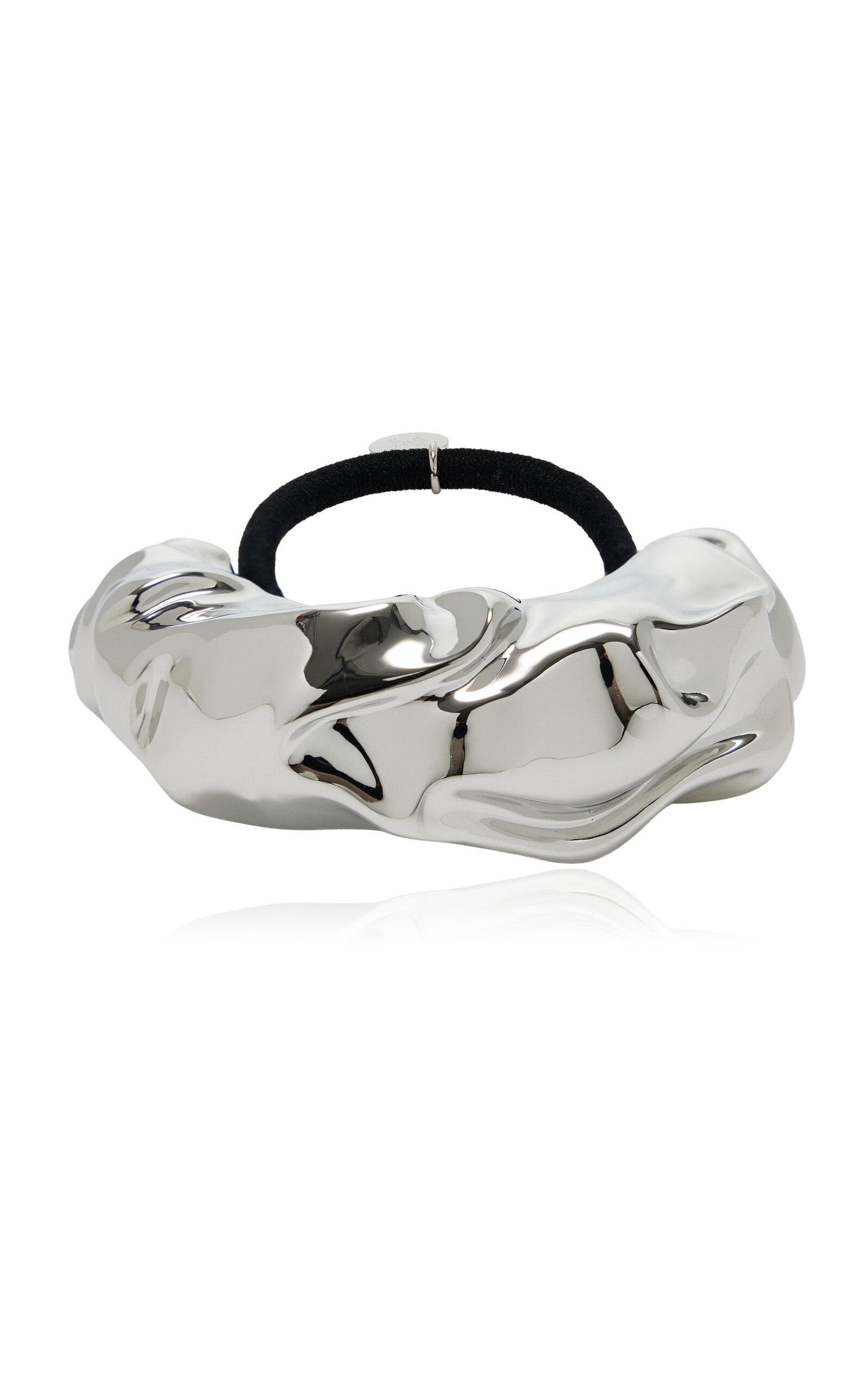 Lelet Ny Glossy Draped Pony Cuff In Silver