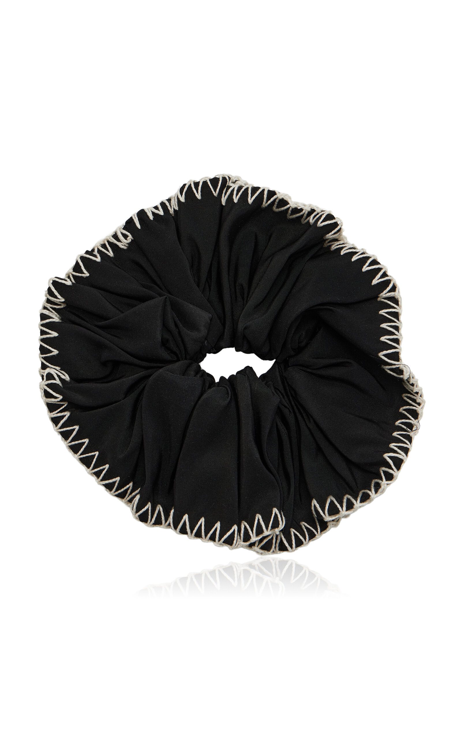 Lelet Ny Erin Whipstitch Scrunchie In Black