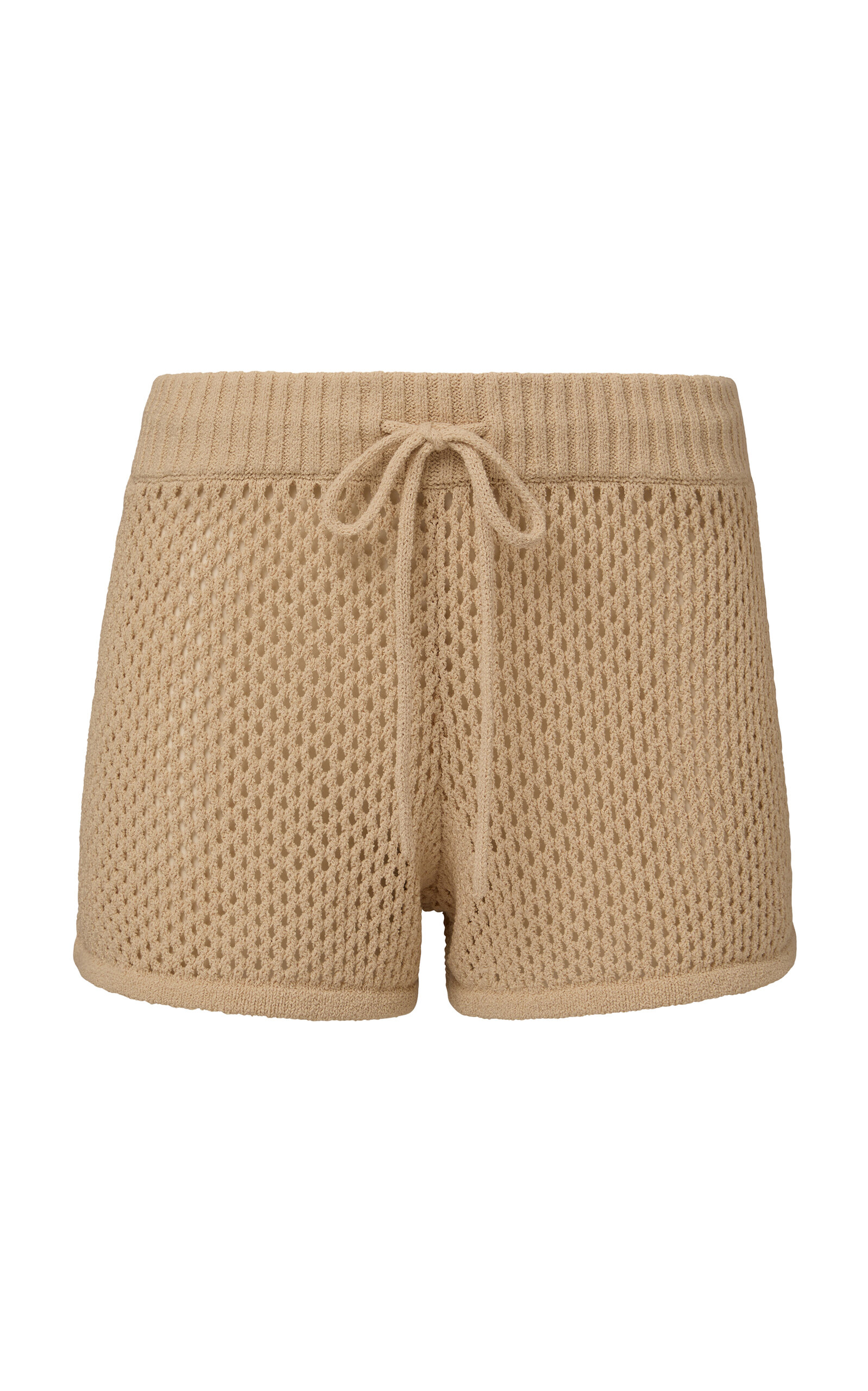 Onia Crochet-Knit Cotton-Blend Micro Shorts