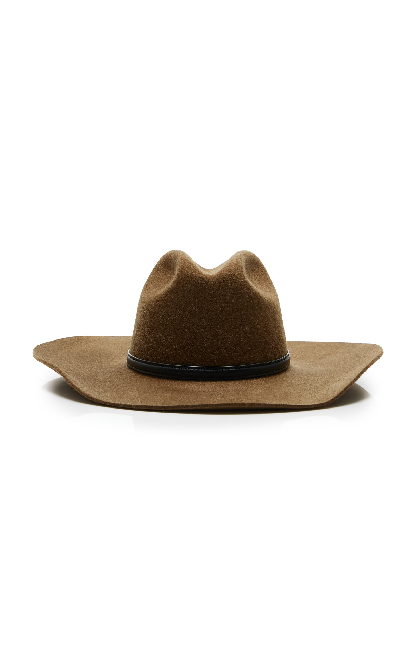 Janessa Leone Nash Wool Fedora In Brown