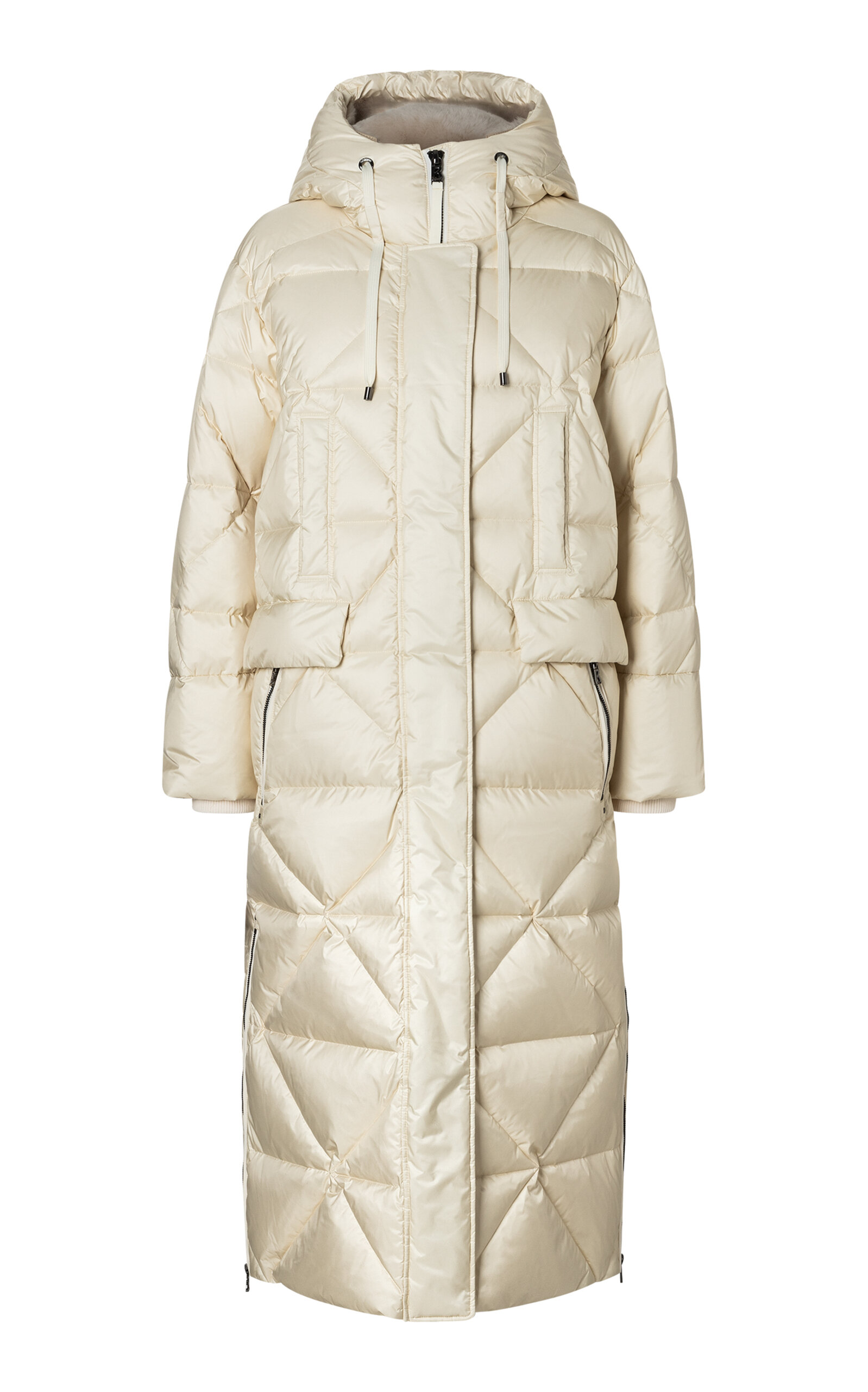 Bogner Jonna Quilted Down Coat In Neutral