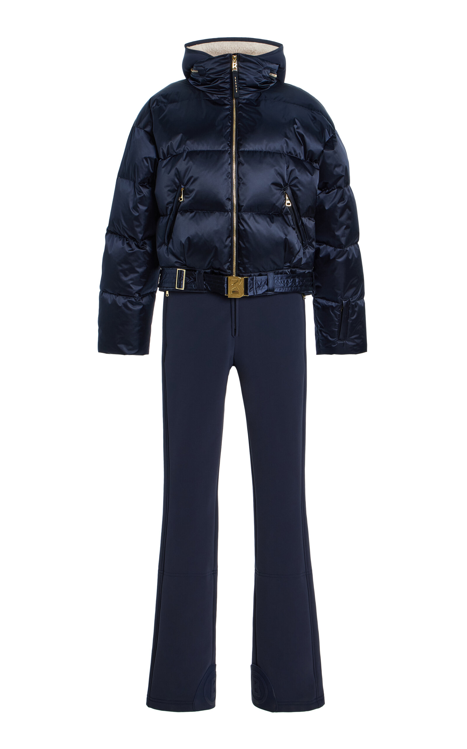 Bogner Aya Convertible Down Ski Suit In Blue