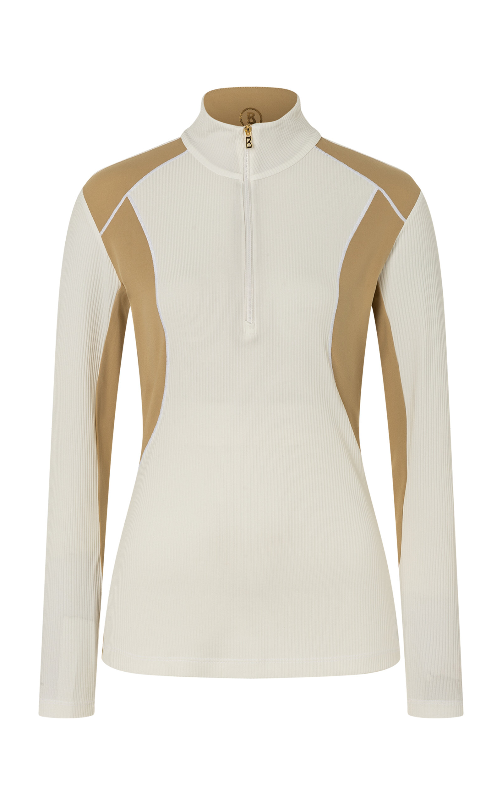 Bogner Beja Tech Jersey Quarter-zip Top In Neutral