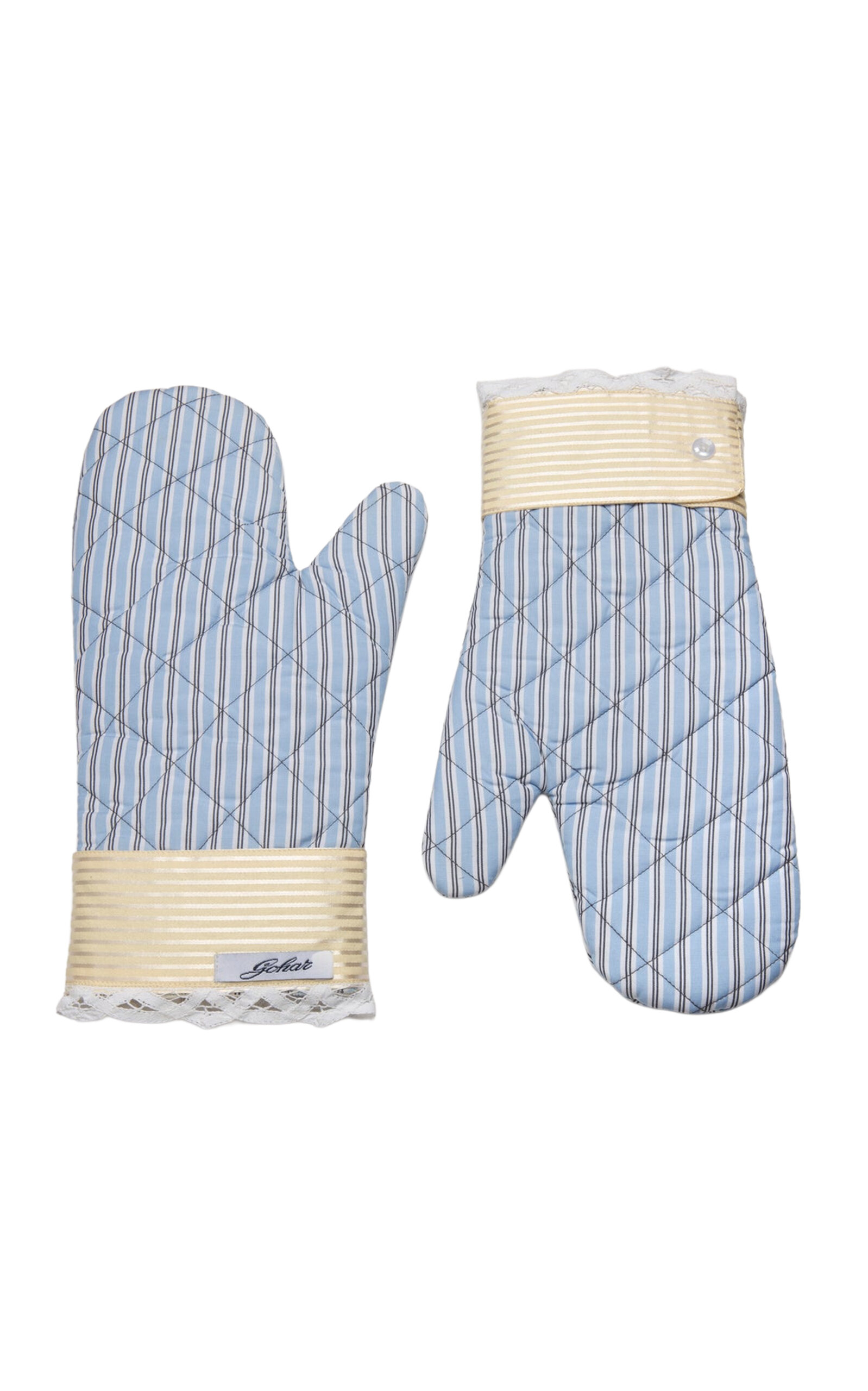 Gohar World Cotton Oven Gloves - Blue