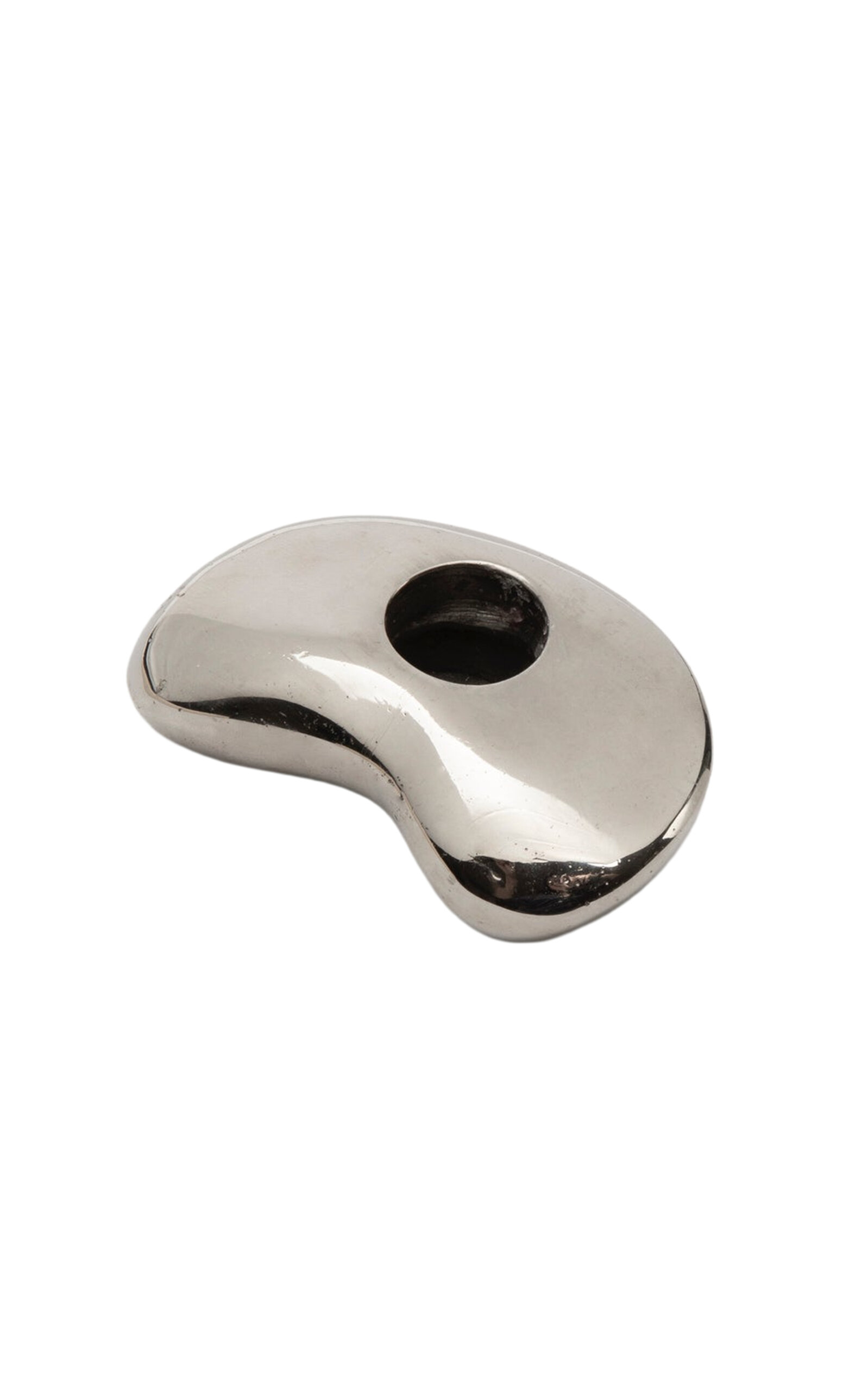 Gohar World Bean Silver-Plated Candle Holder - Silver - Women's Home