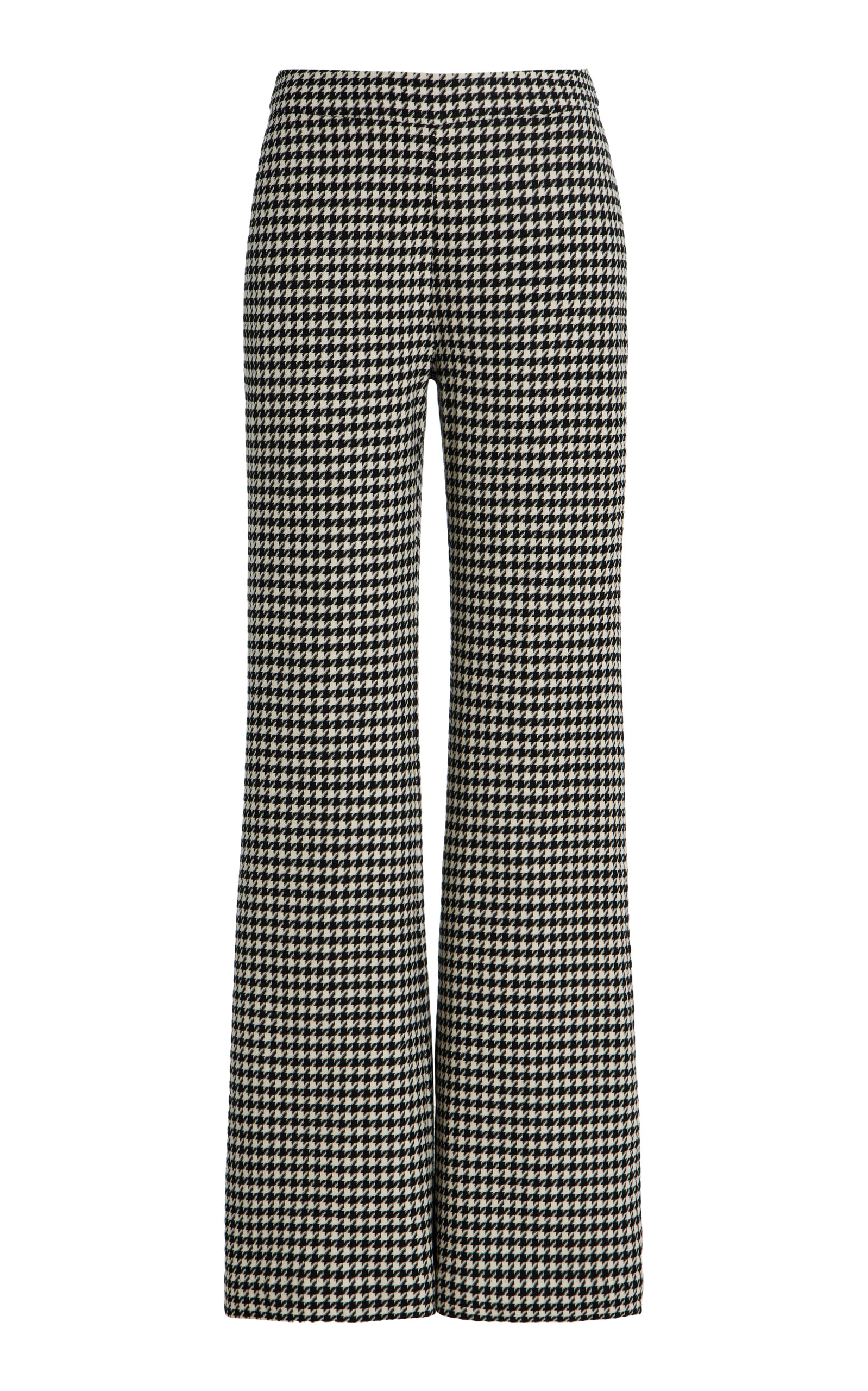 Cara Cara Christopher Houndstooth Wool-Blend Pants