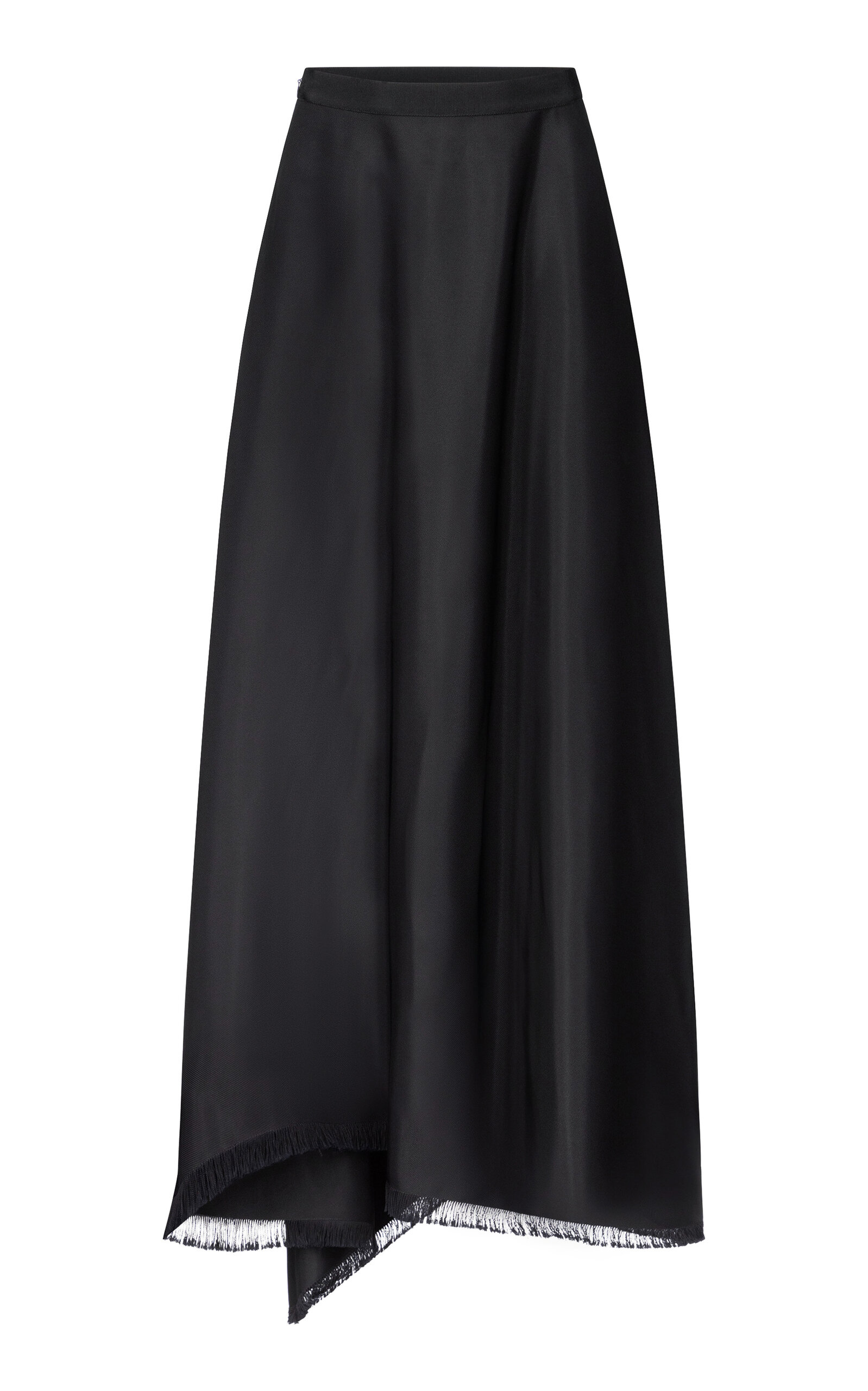 FFORME Ash Draped Satin Maxi Skirt
