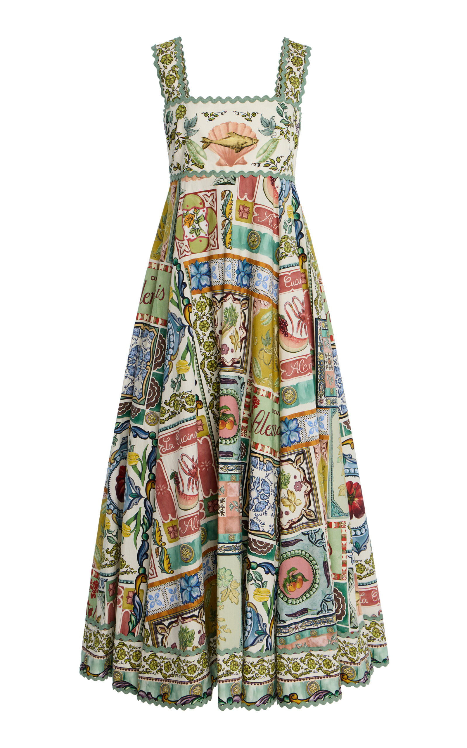ALÉMAIS Tommasina Cotton Poplin Summer Dress