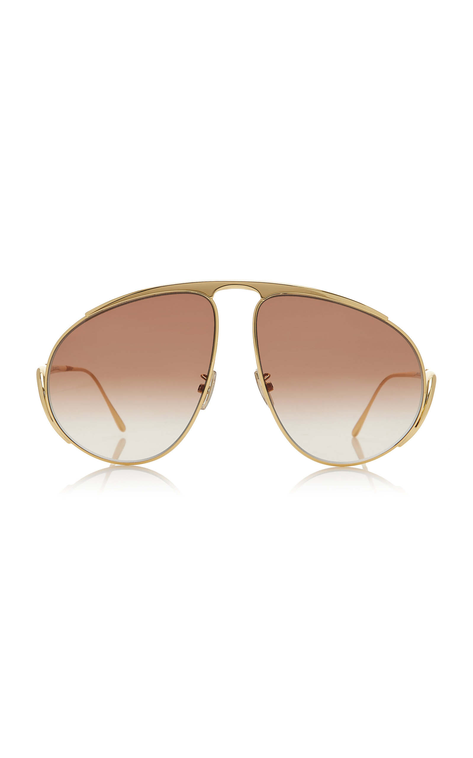 Loewe Hillock Aviator-frame Metal Sunglasses