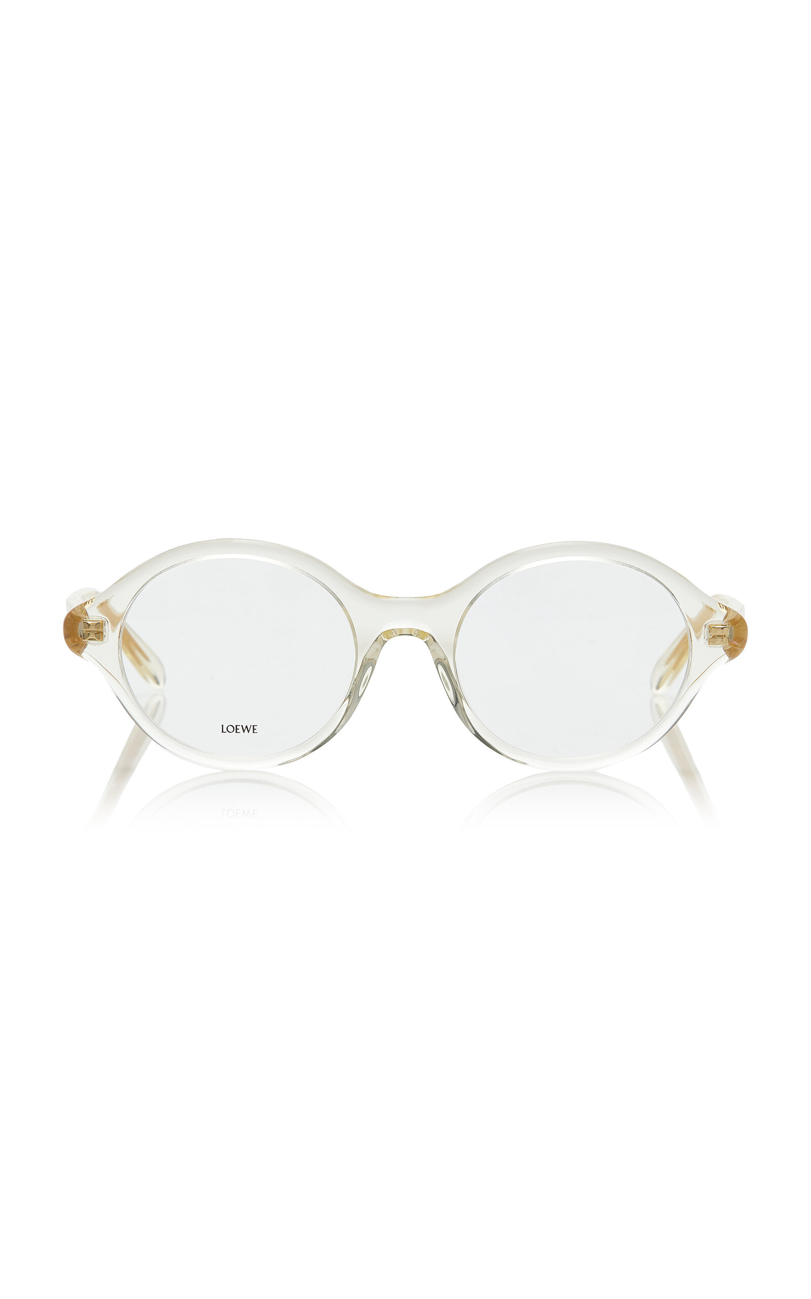 Loewe Epsilon Slim Round-Frame Acetate Glasses - Moda Operandi