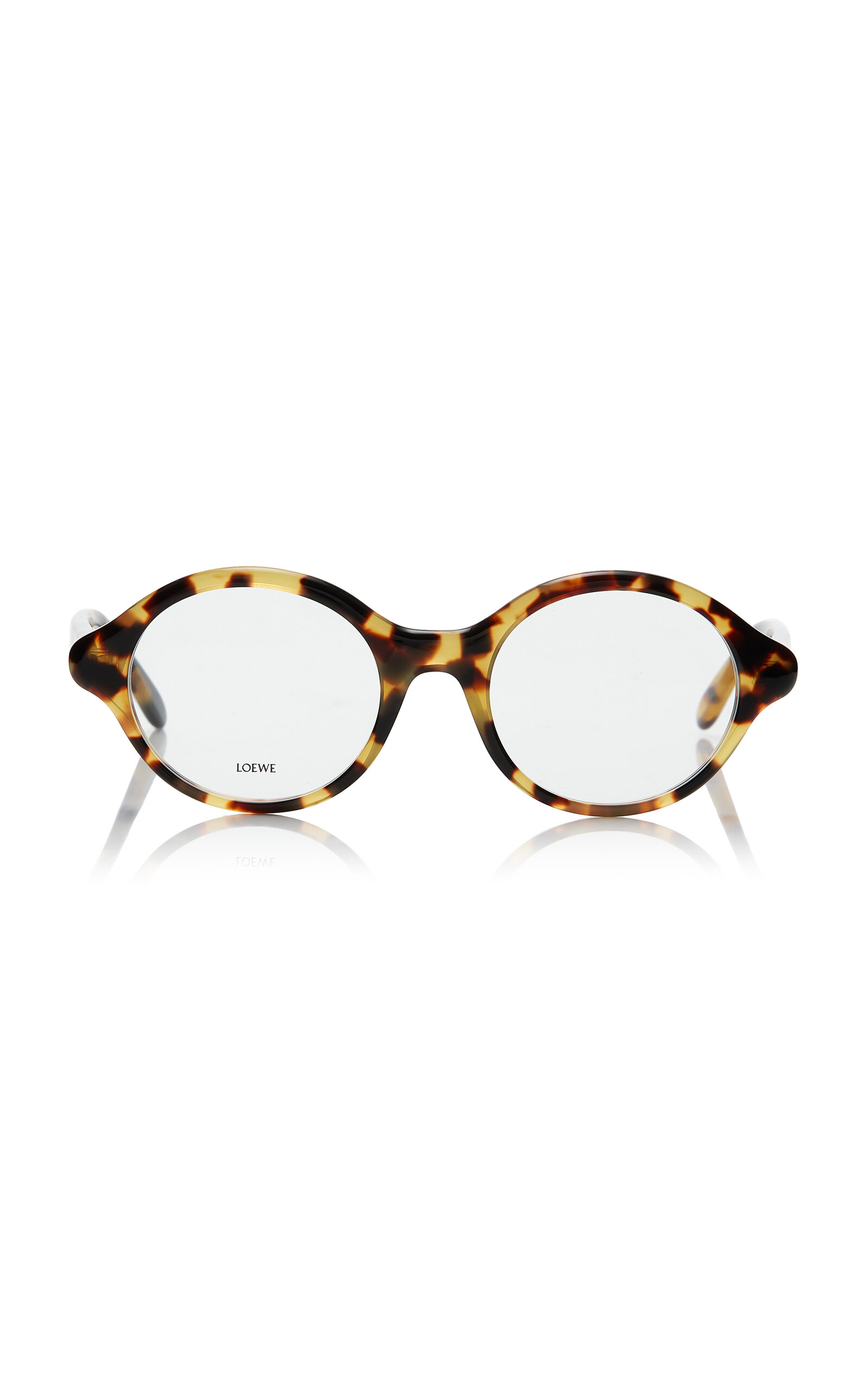 Loewe Round-frame Tortoiseshell Acetate Optical Glasses In Brown
