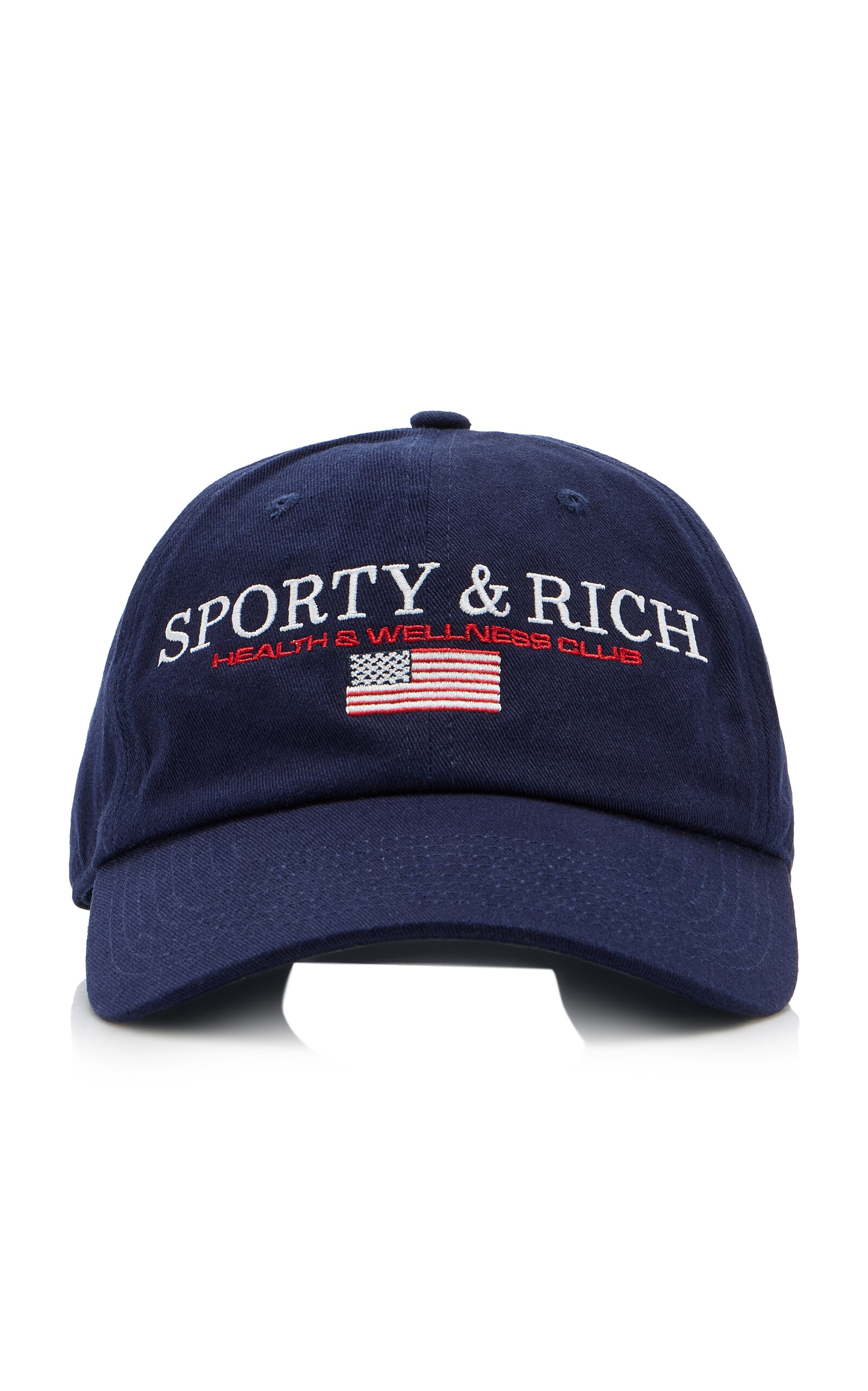 Sporty And Rich Inactive Import Brand Nautical Cotton Baseball Cap In Blue