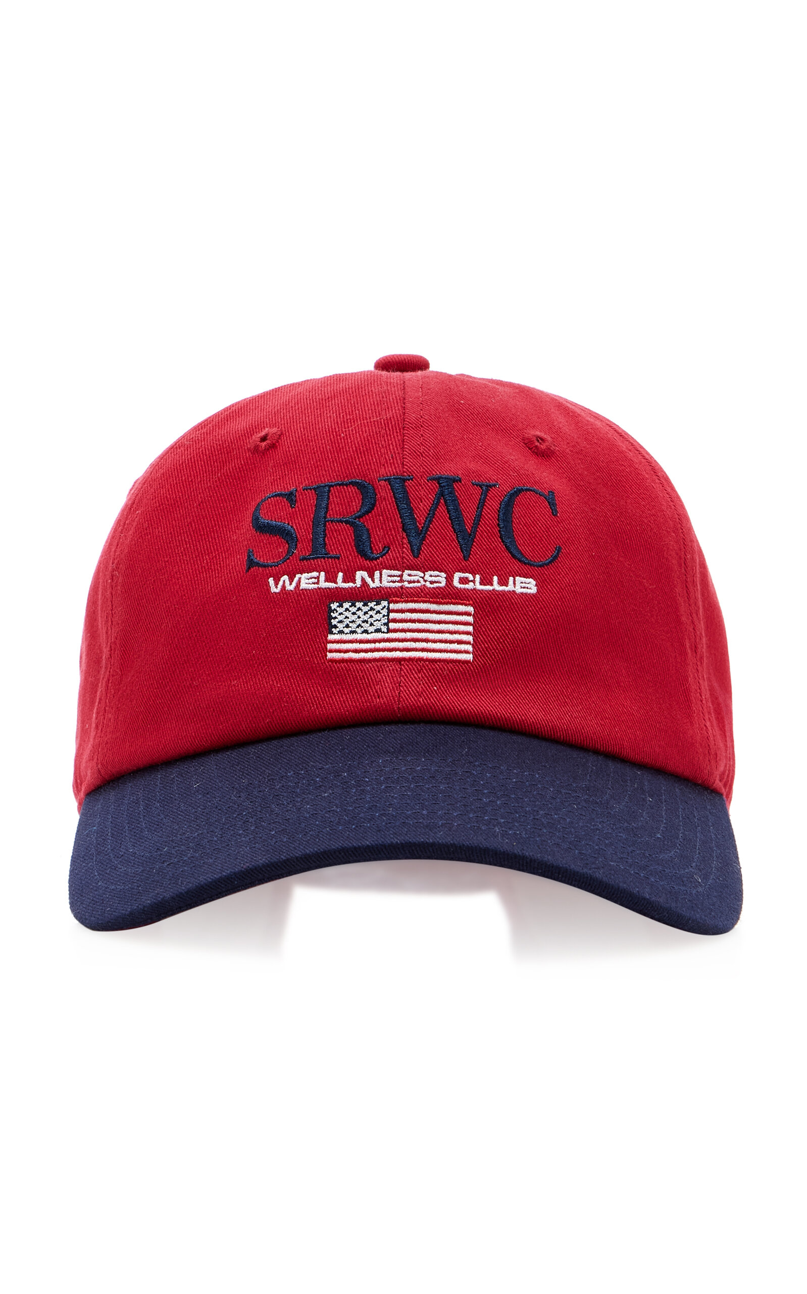 Sporty And Rich Inactive Import Brand Nautical Cotton Baseball Cap In Red