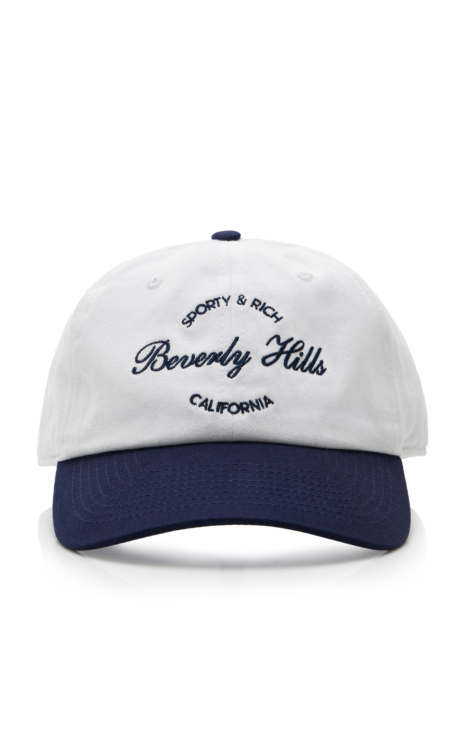 Sporty And Rich Beverly Cotton Baseball Cap In White
