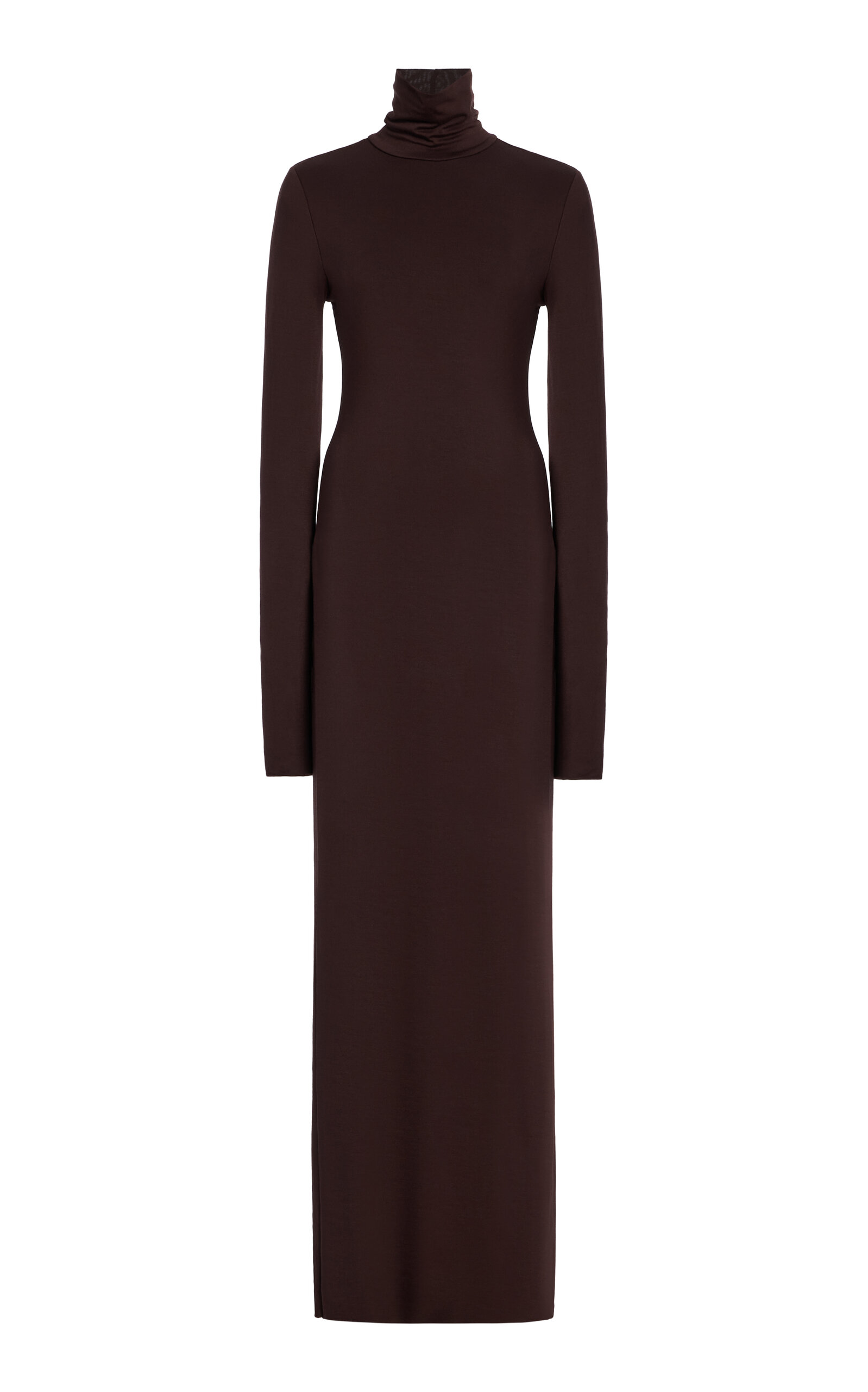 Éterne Jersey Turtleneck Maxi Dress