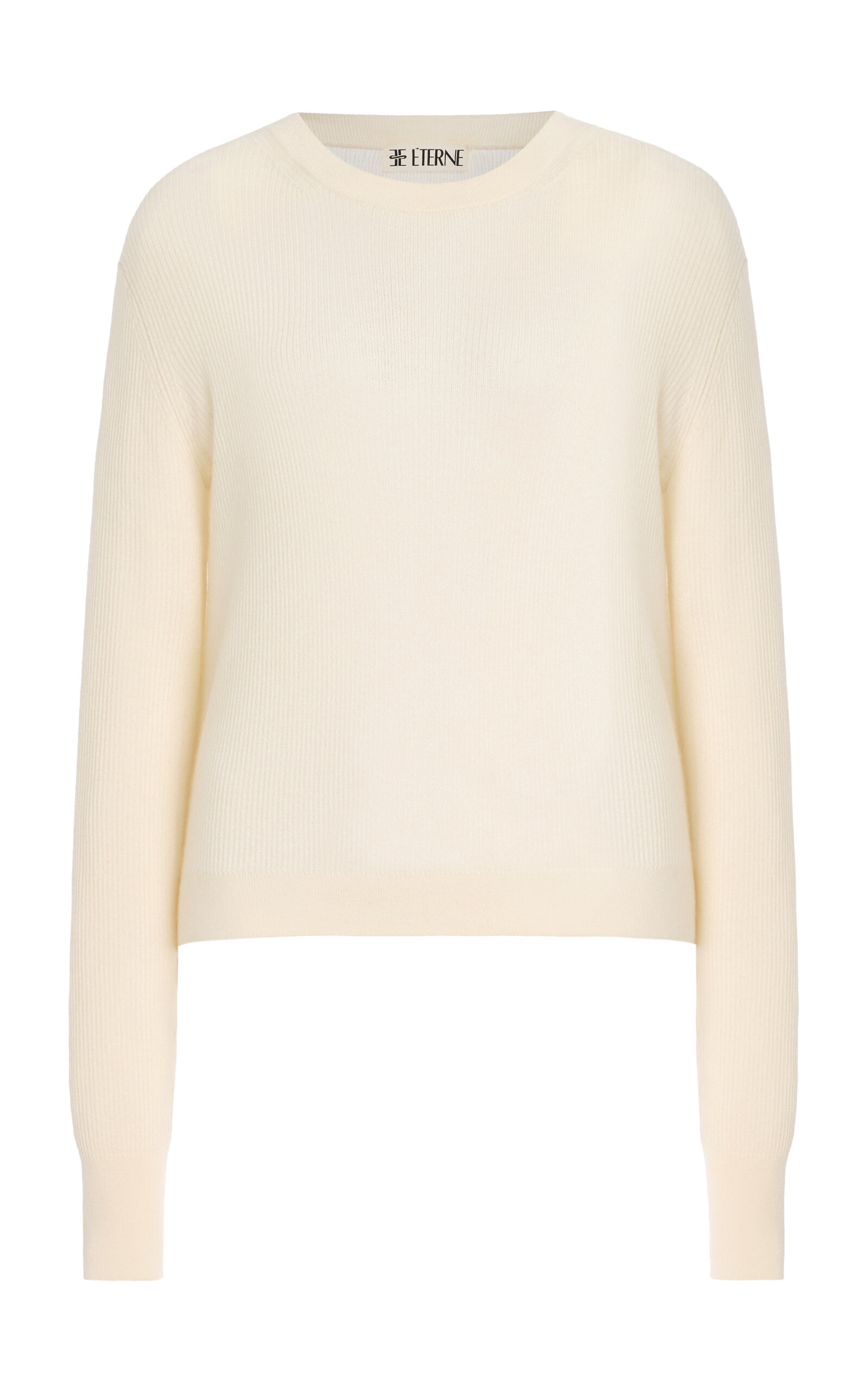 Éterne Clark Ribbed Cashmere T-Shirt