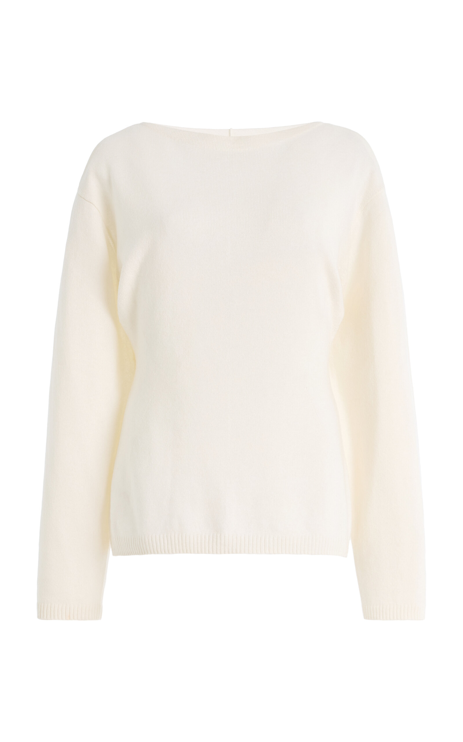 EB Denim Millie Knit Boat-Neck Sweater - White