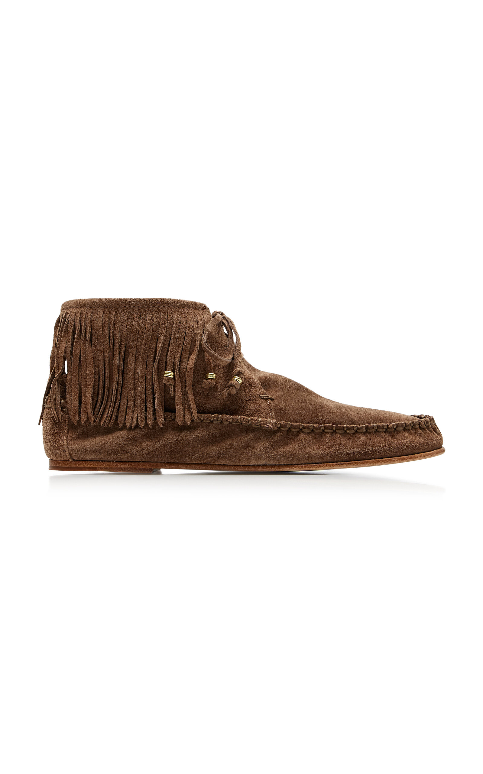 Freda Salvador Camila Suede Moccasins In Brown