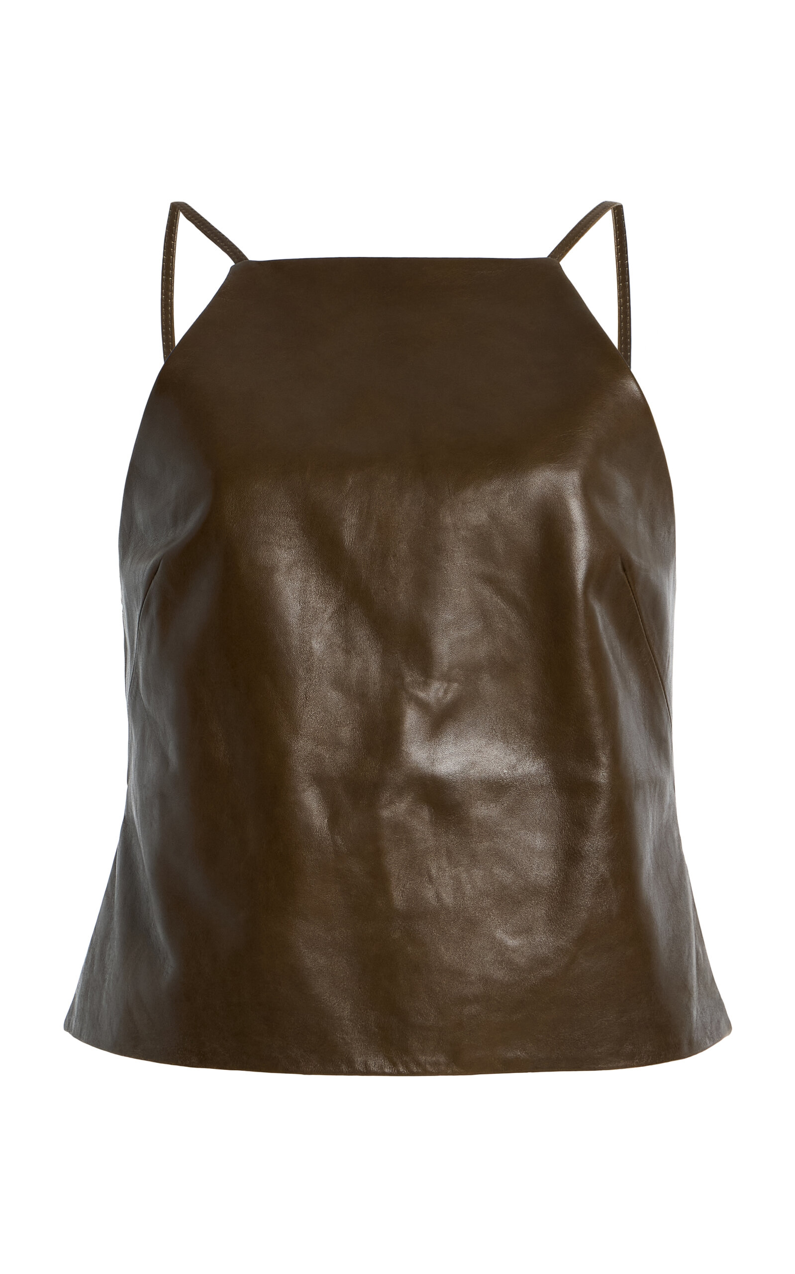 Cult Gaia Juji Leather Top