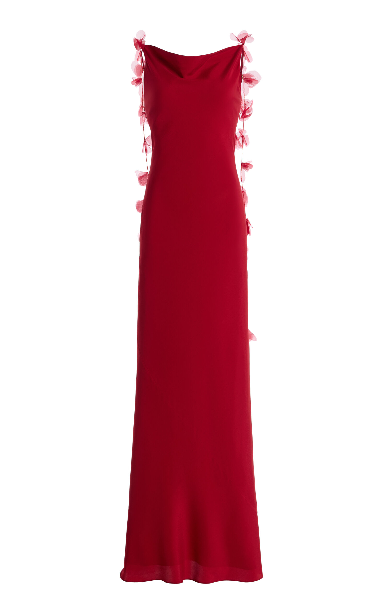 Cult Gaia Nymeria Silk Gown In Red