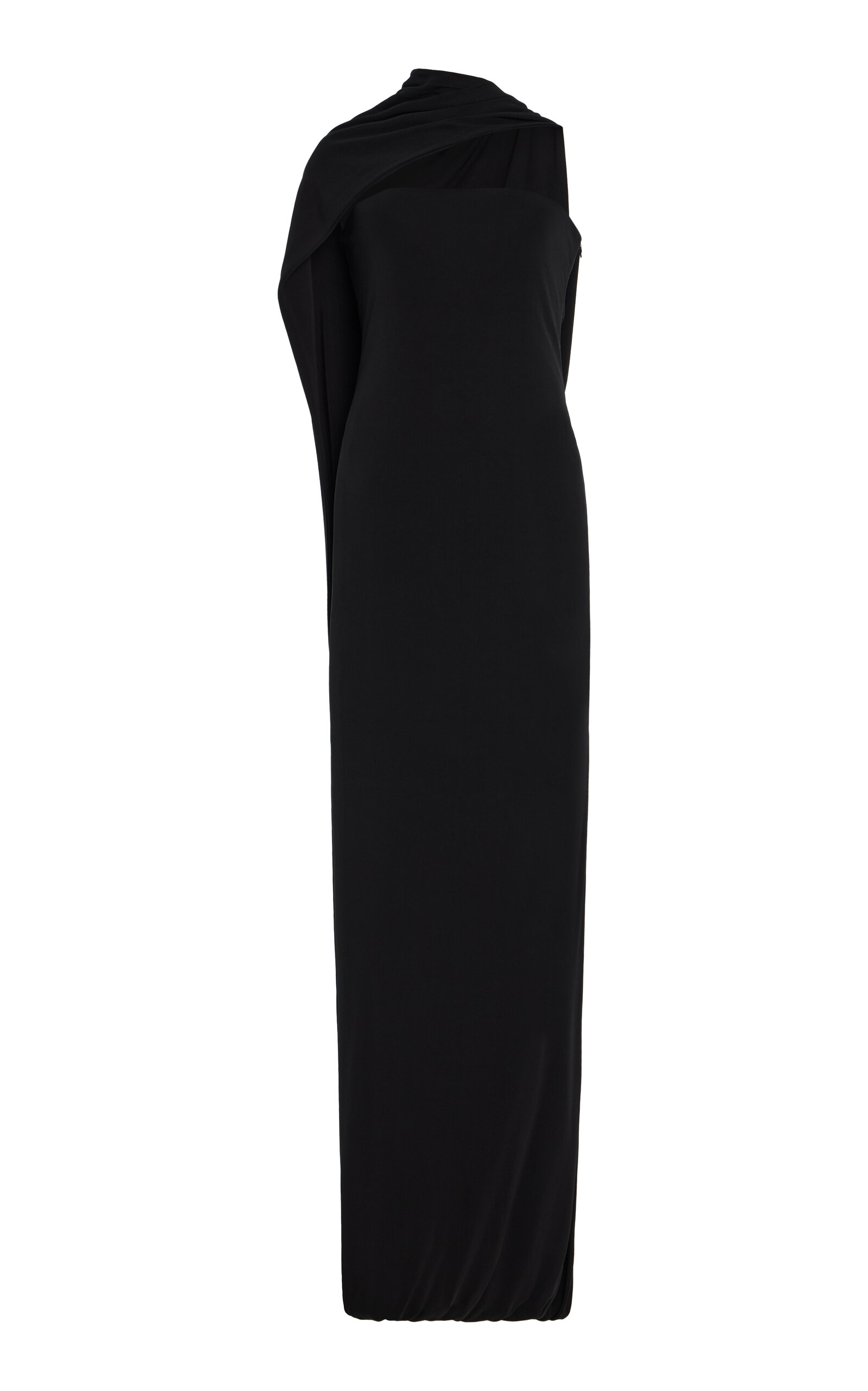 Cult Gaia Corsica Draped Cape Jersey Maxi Dress