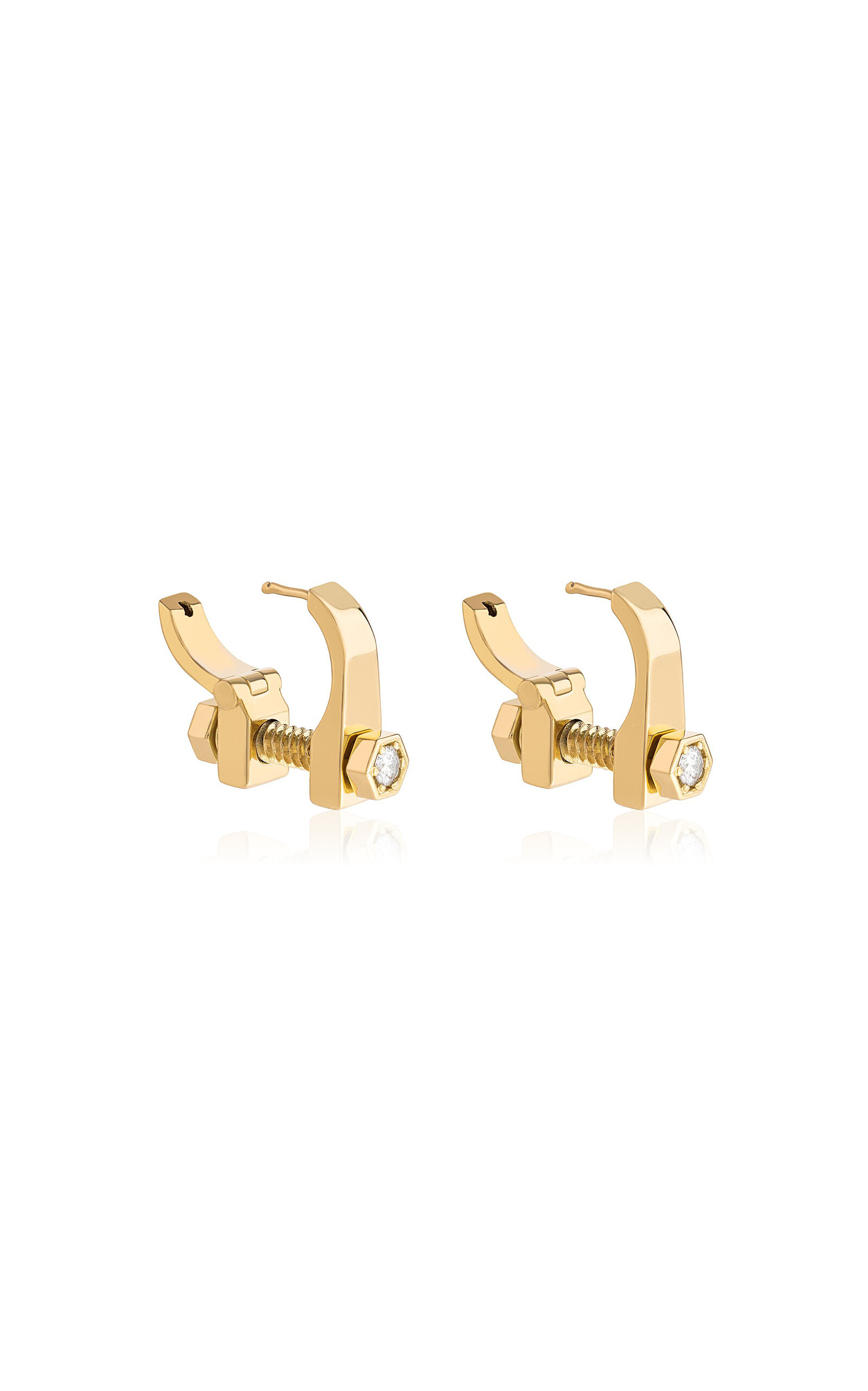 Ampm 18k Yellow Gold Re-charge Earrings