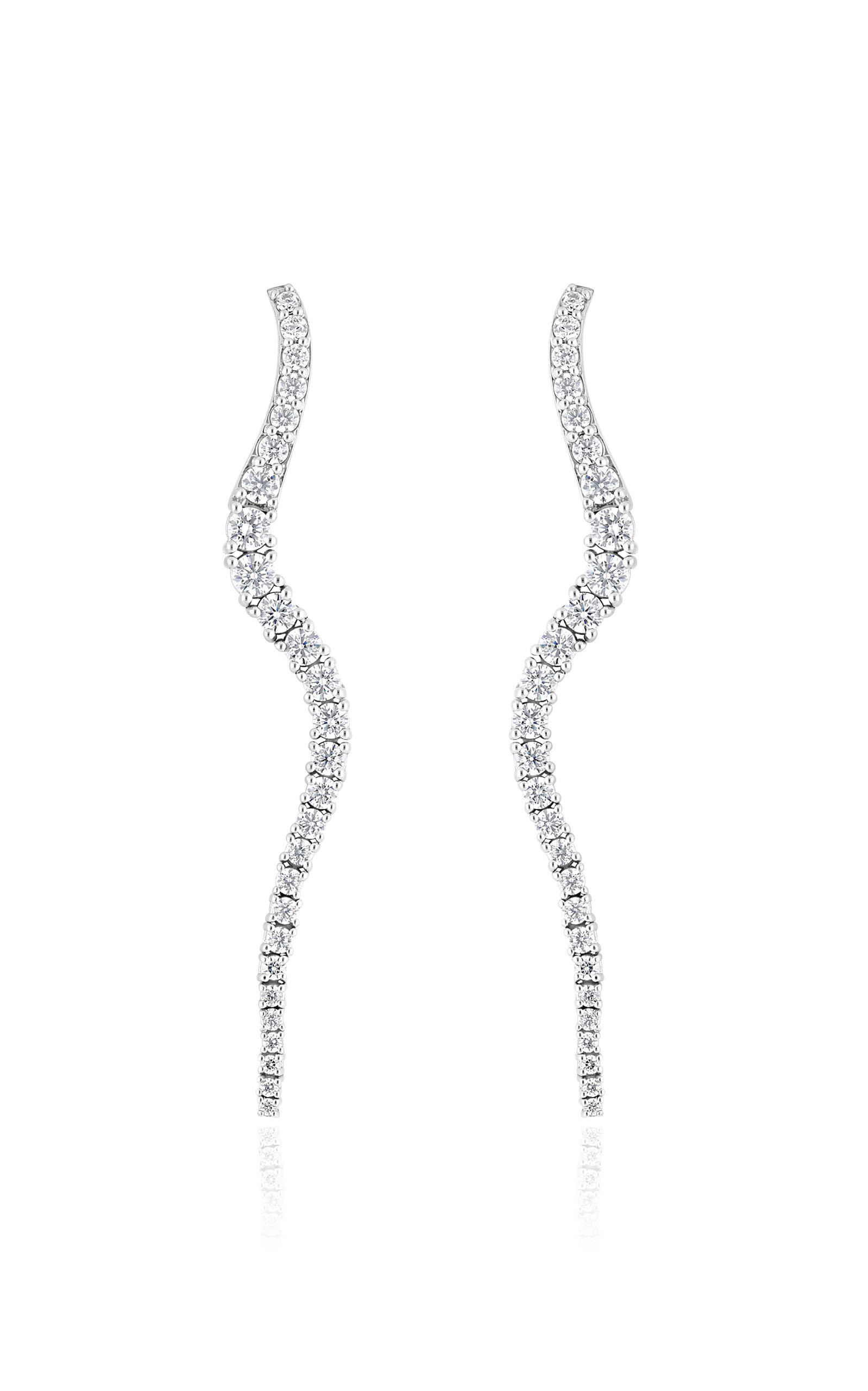 Marie Mas 18k White Gold Pair Of Twinkle Earrings