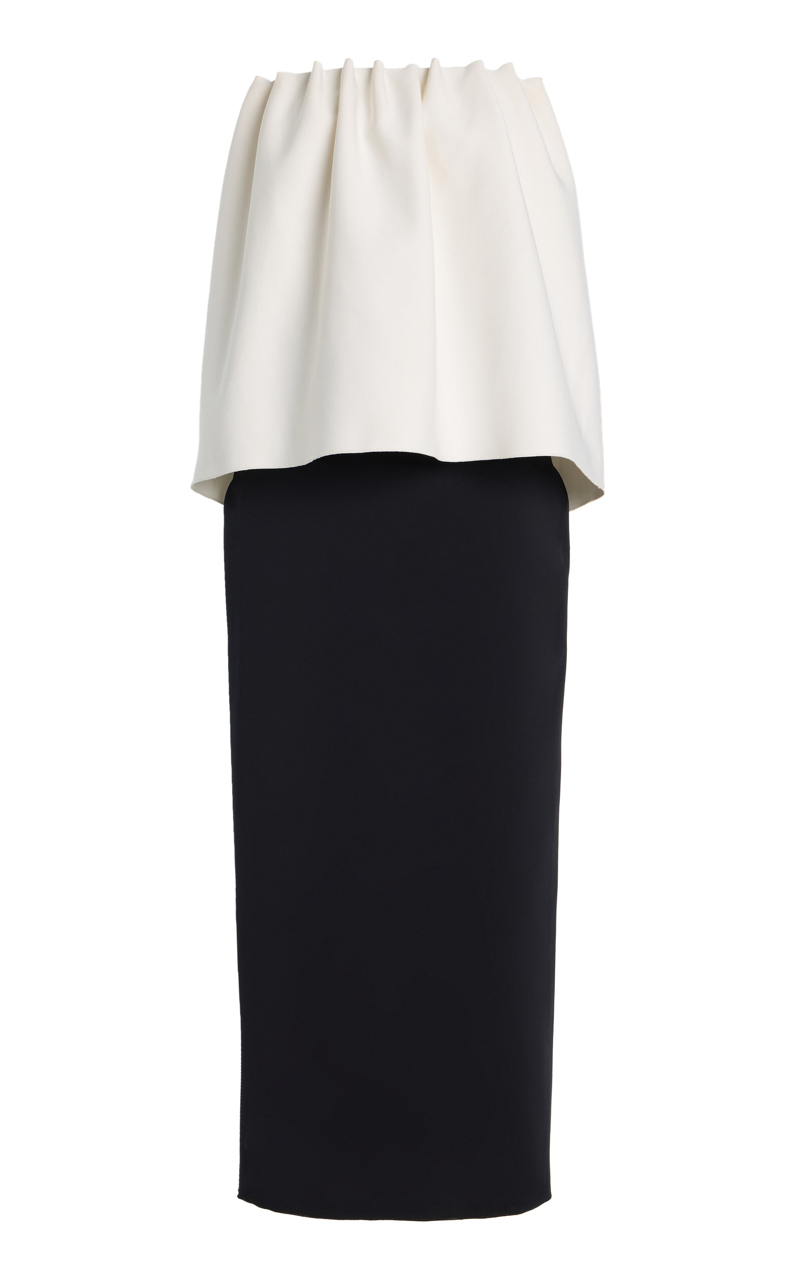 House of Dagmar Ruched Tube Dress - Black/white