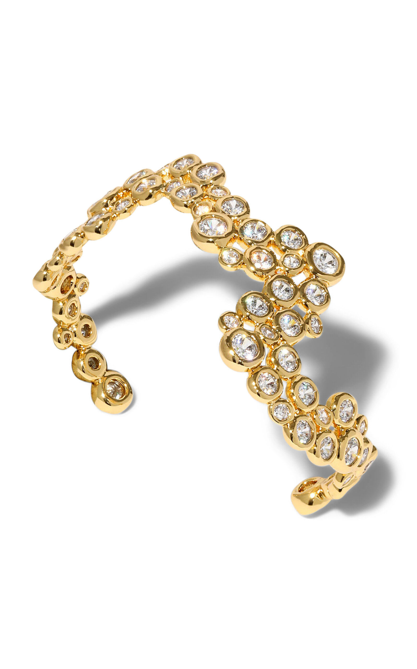 Alexis Bittar Asterales 14k Gold-plated Cuff In Gold