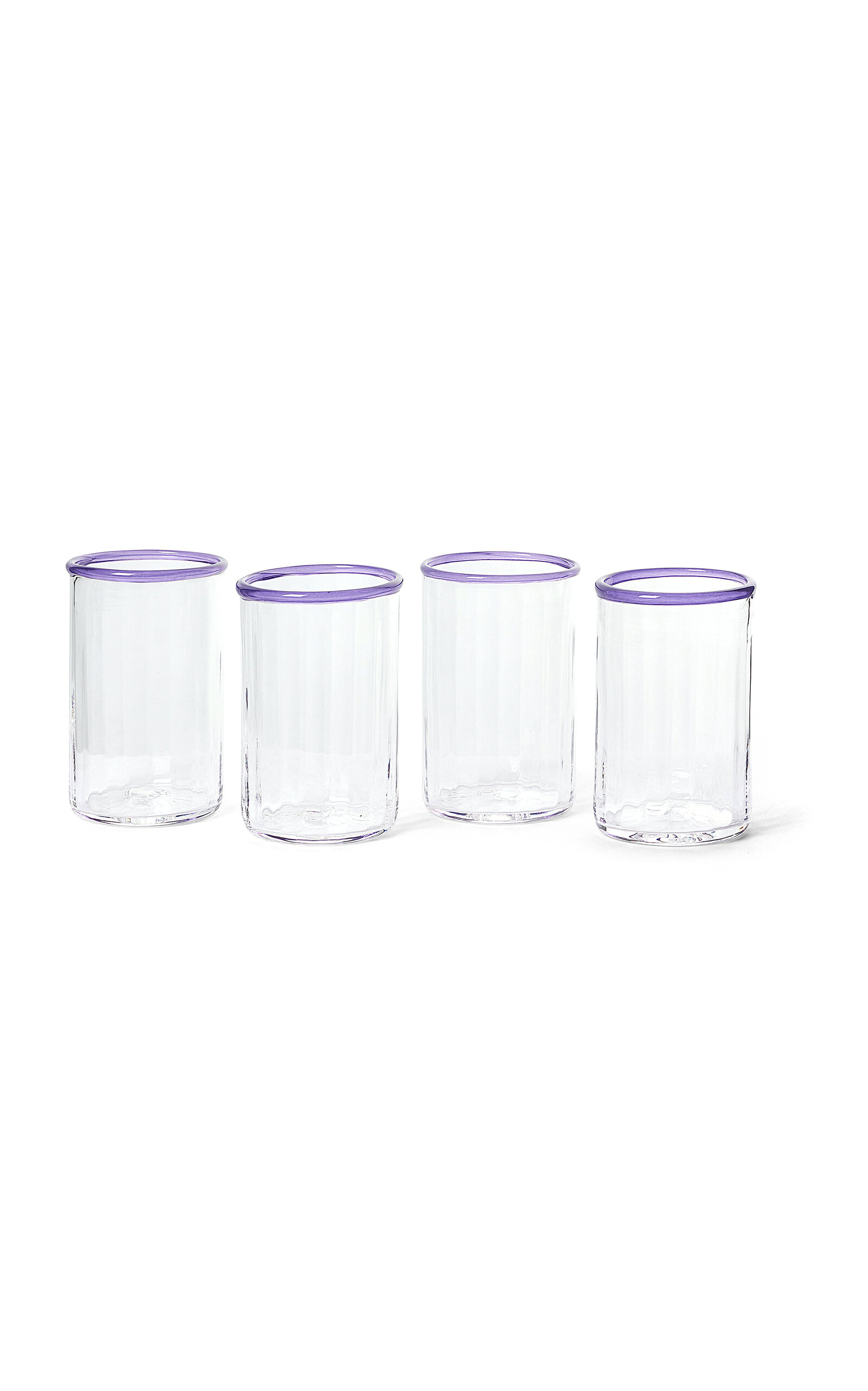 Akua Objects Set-of-four Small Peter Glass In Purple