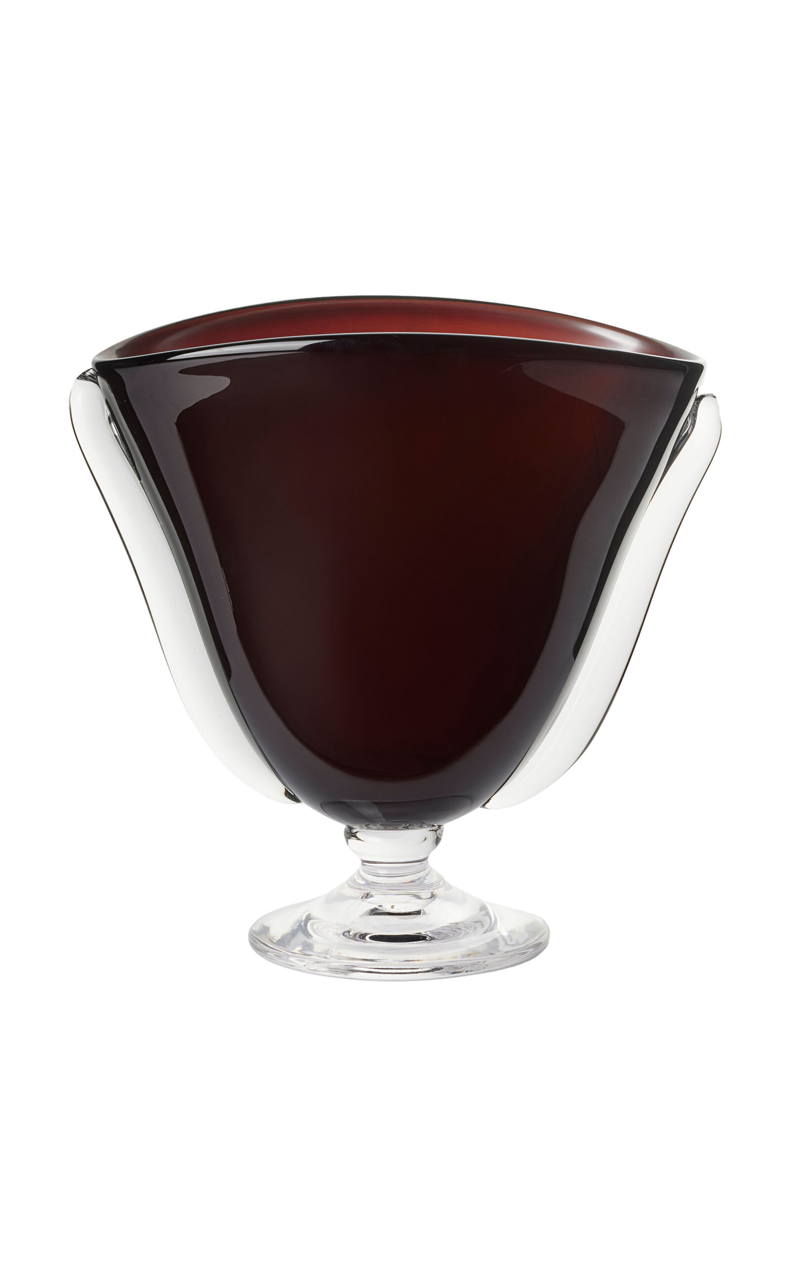 Akua Objects Karl Venetian Glass Vase In Brown