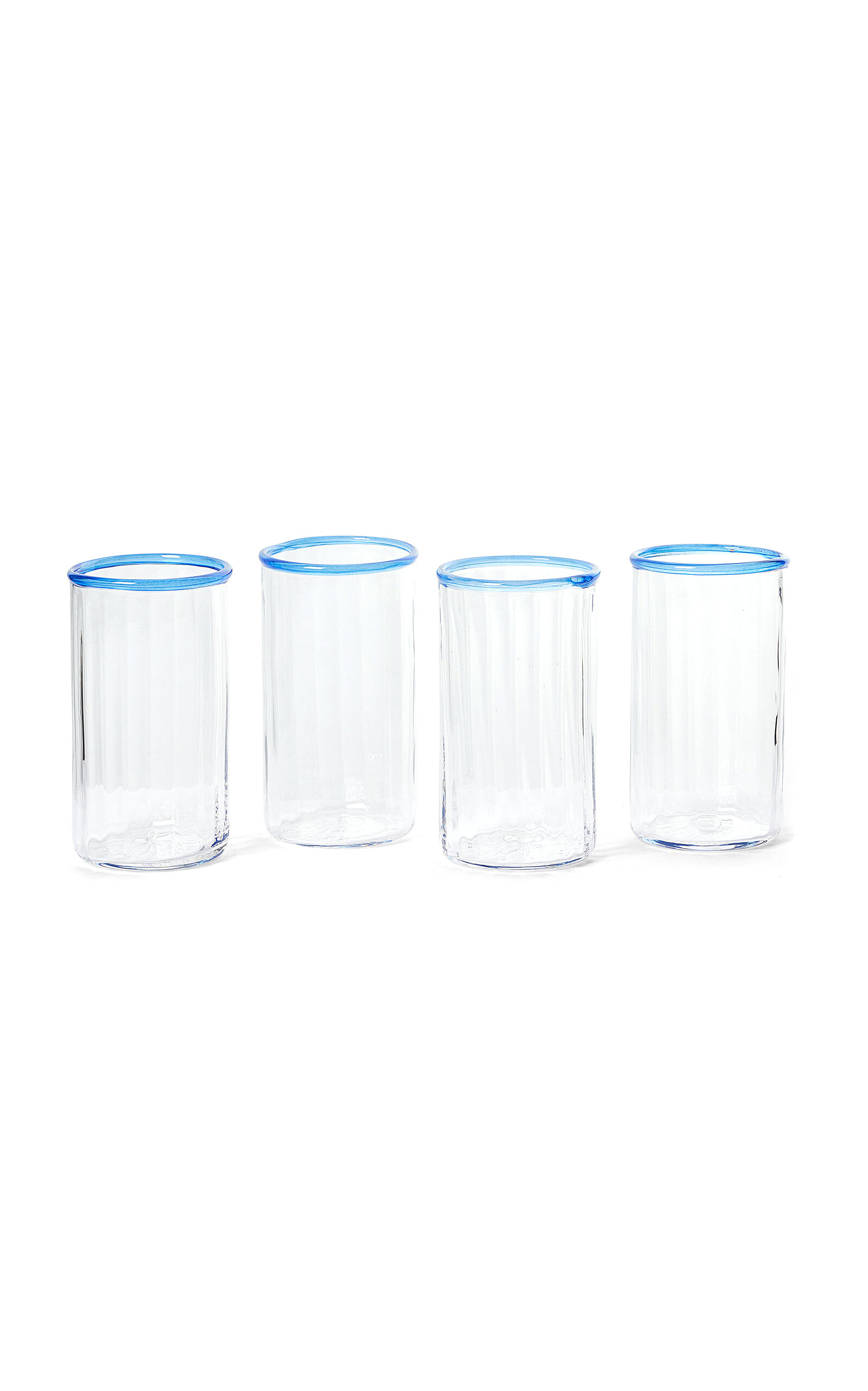 Akua Objects Set-of-four Large Peter Glass In Turquoise