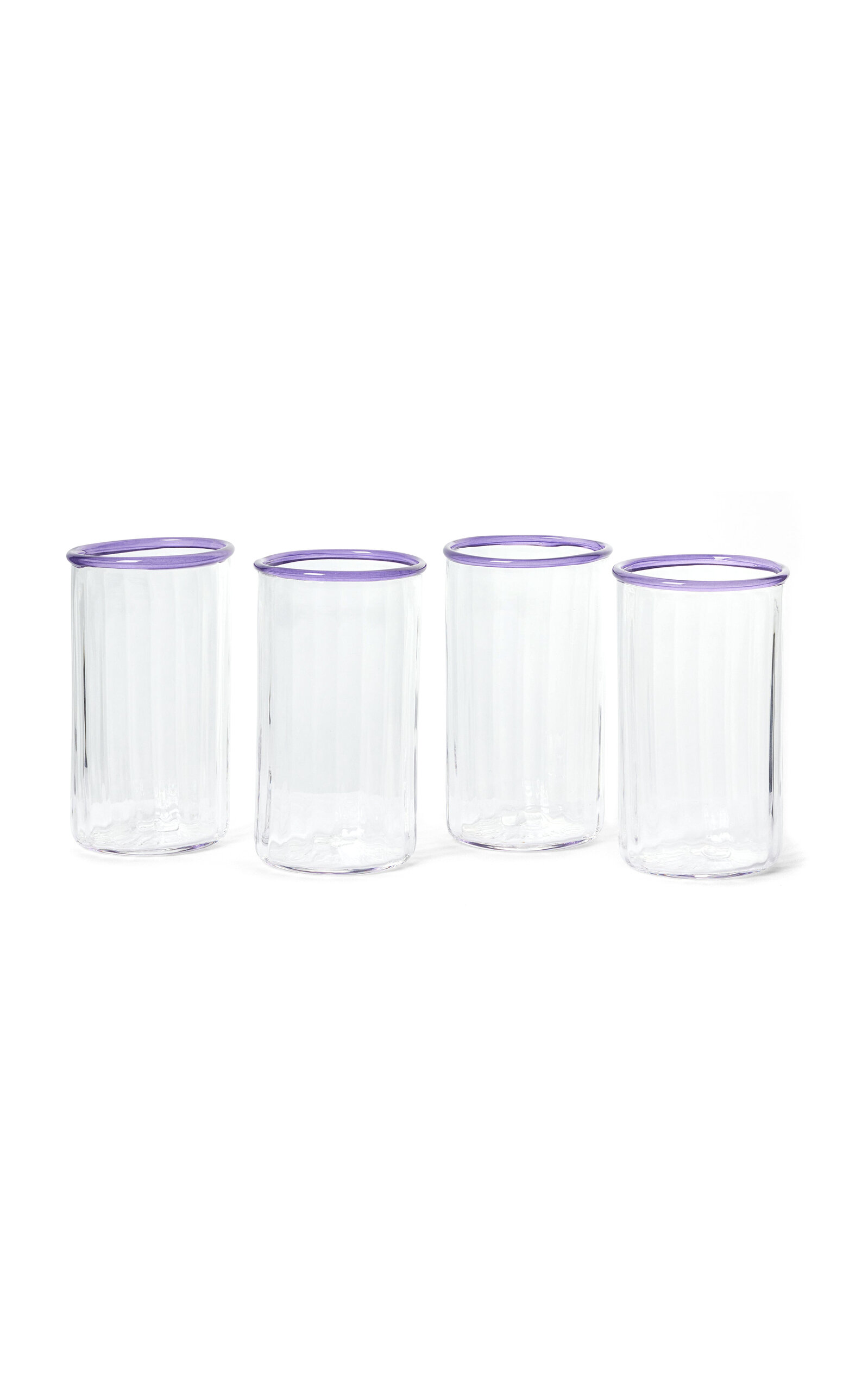 Akua Objects Set-of-four Large Peter Glass In Purple