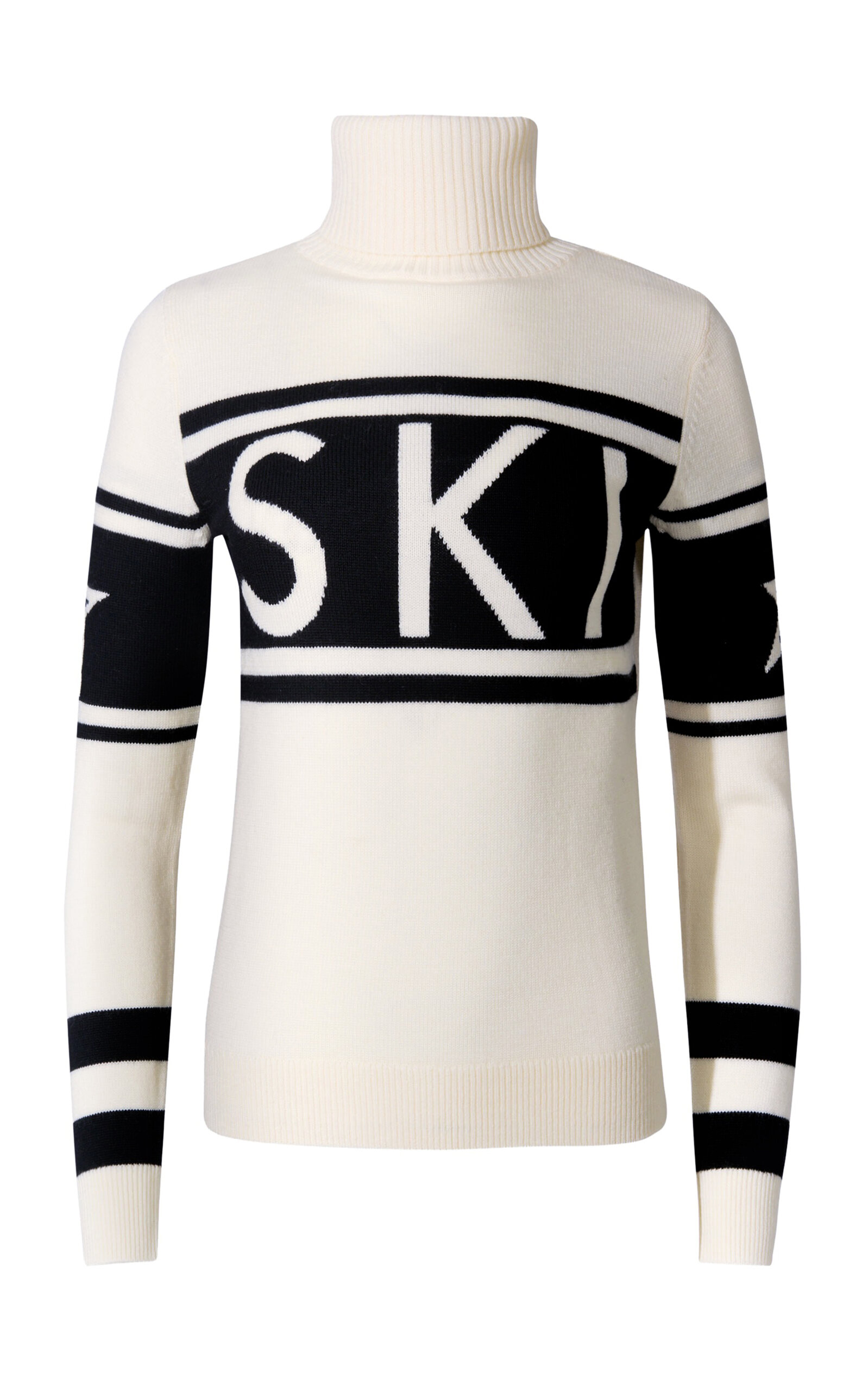 Perfect Moment Schild Merino Wool Sweater Xs In White