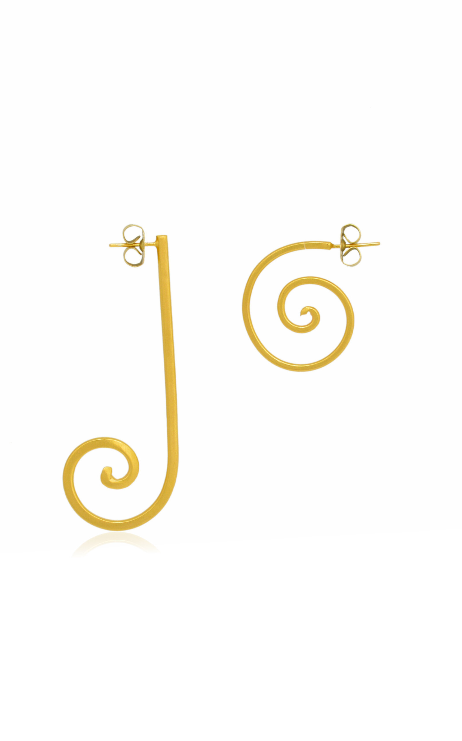 Unpe 24K Yellow Gold-Plated Earrings