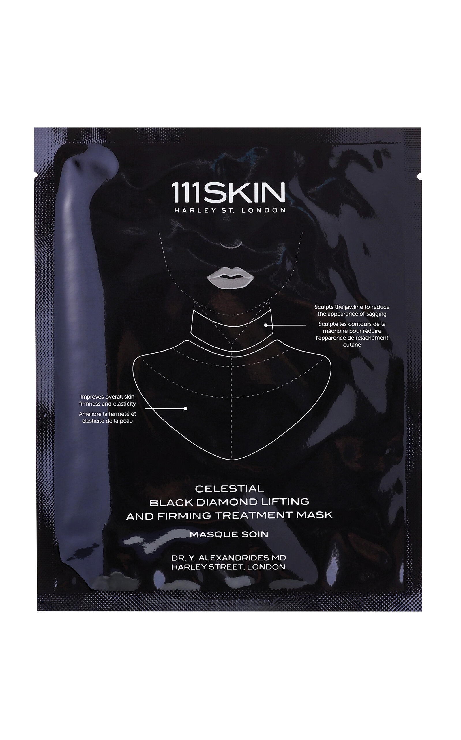 111SKIN Set-of-5 Black Diamond Lifting and Firming Neck Mask