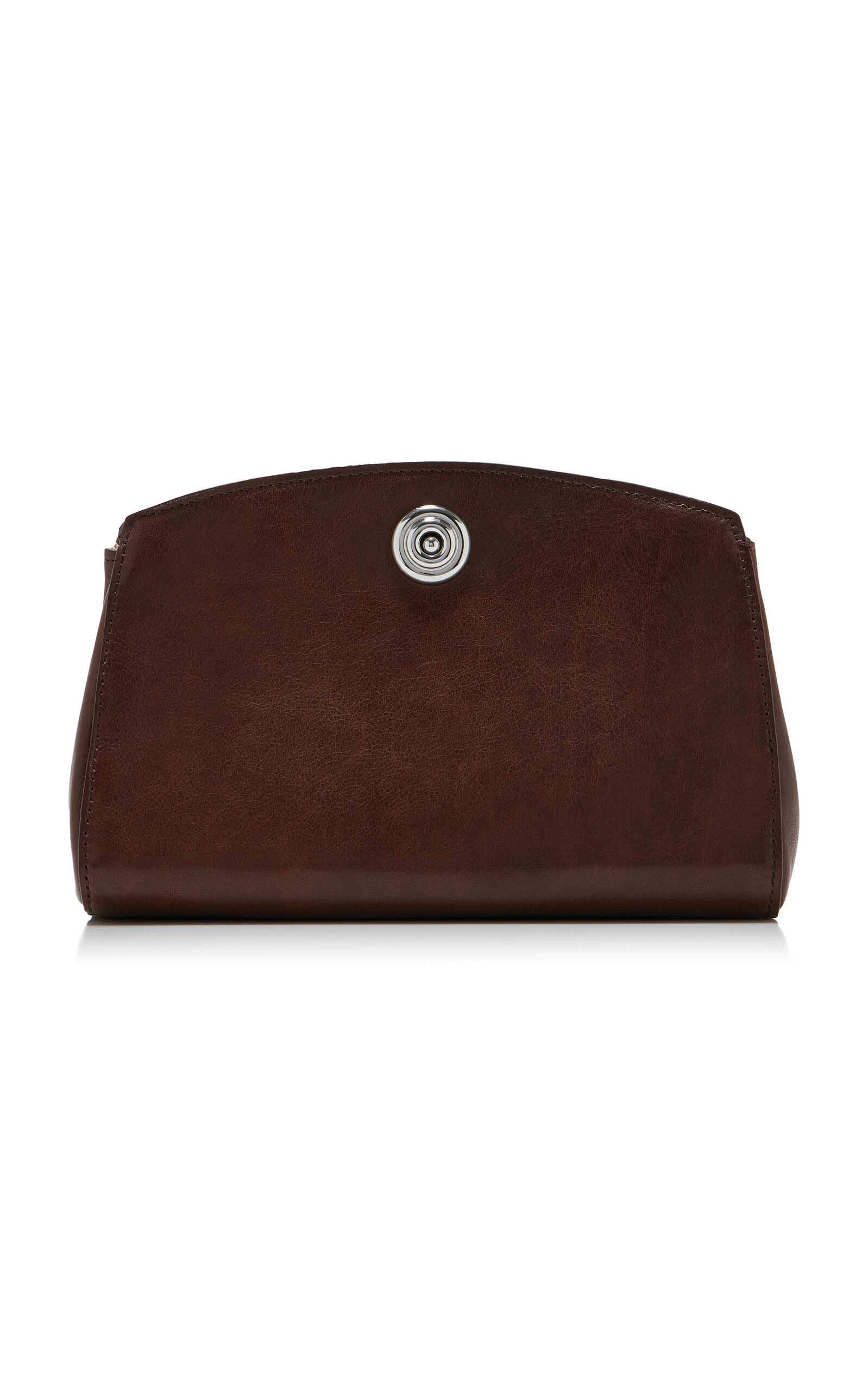 Liffner Pushlock Leather Clutch