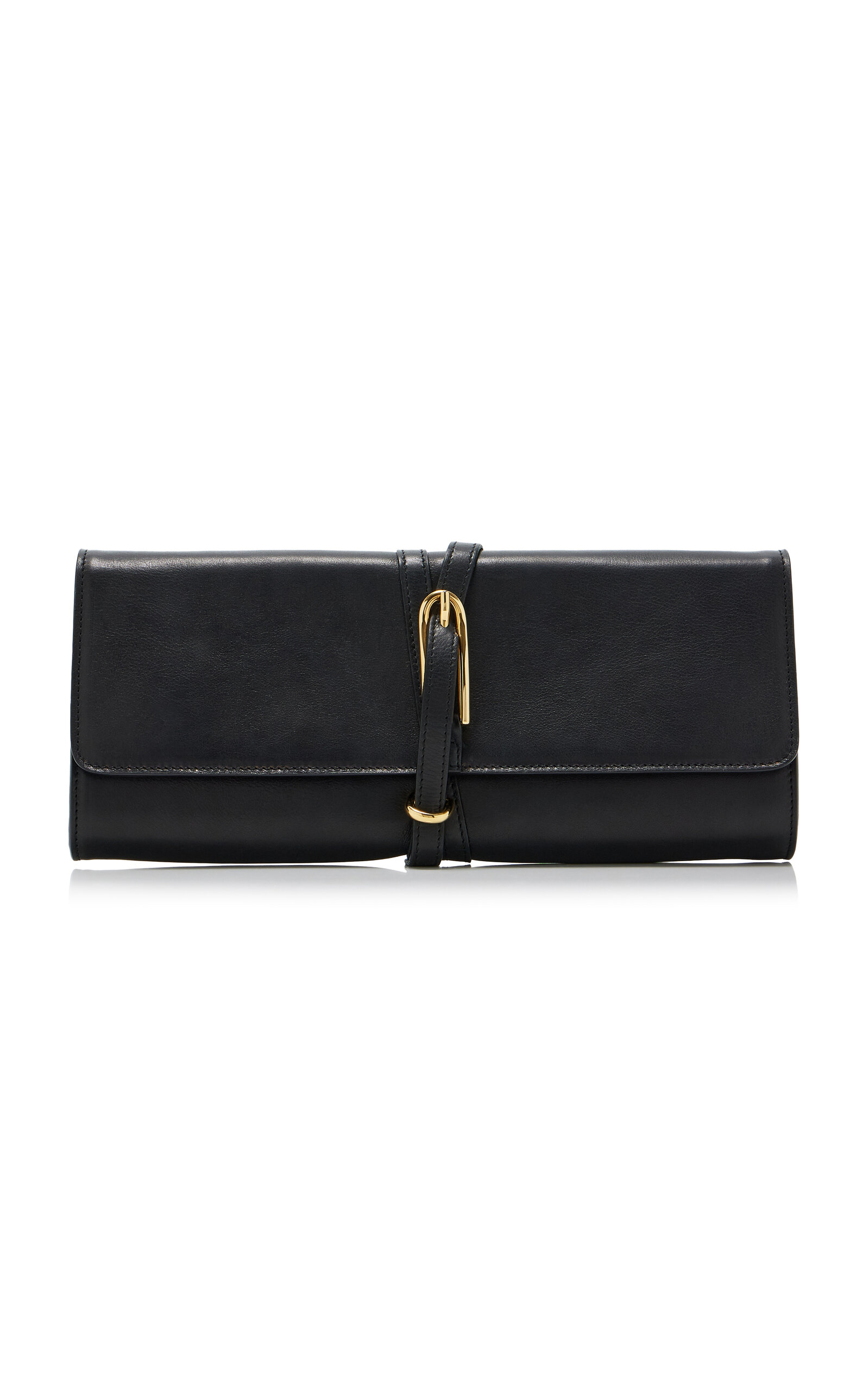 Liffner Belted Leather Clutch