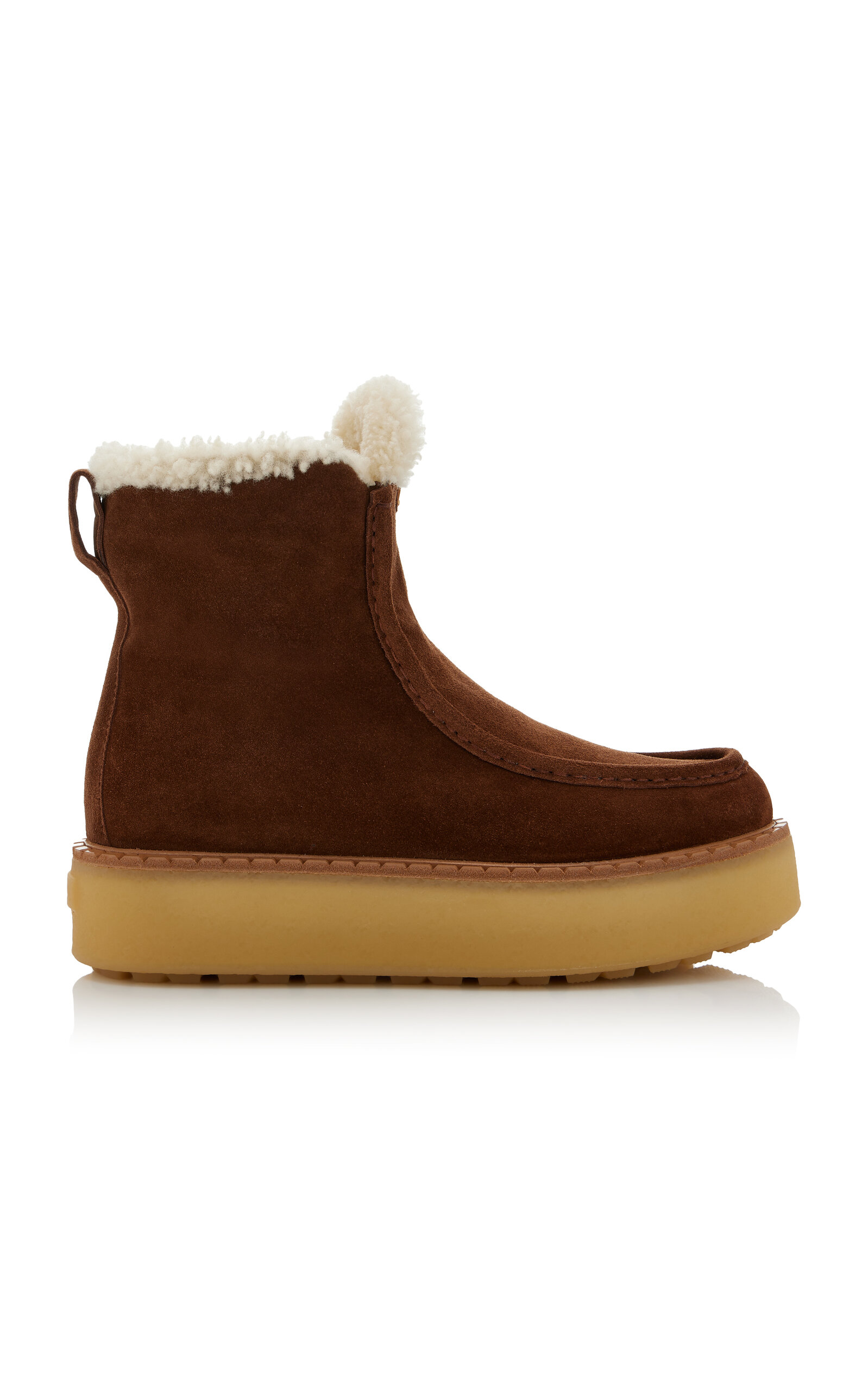 Prada Shearling Ankle Boots