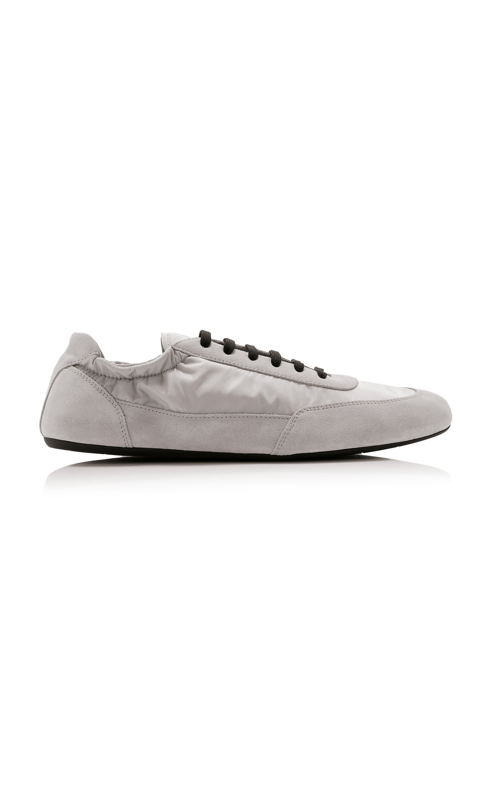 Prada Collapse Suede-Trimmed Re-Nylon Sneakers - Women's Shoes